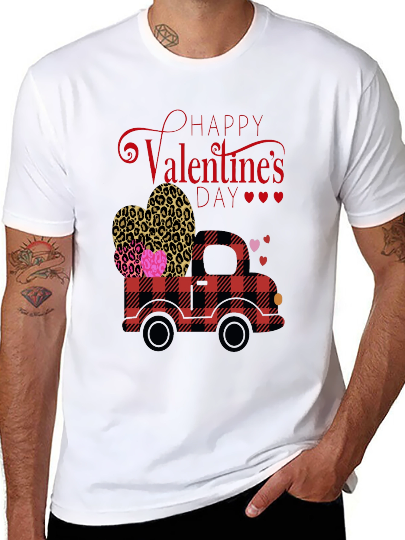 Valentines Day Truck Graphic Tee
