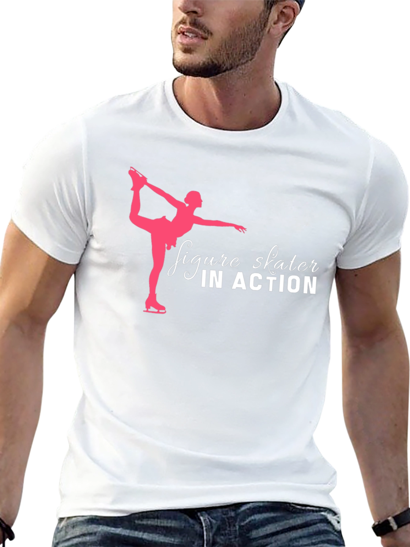 Figure Skater in Action Graphic T-Shirt