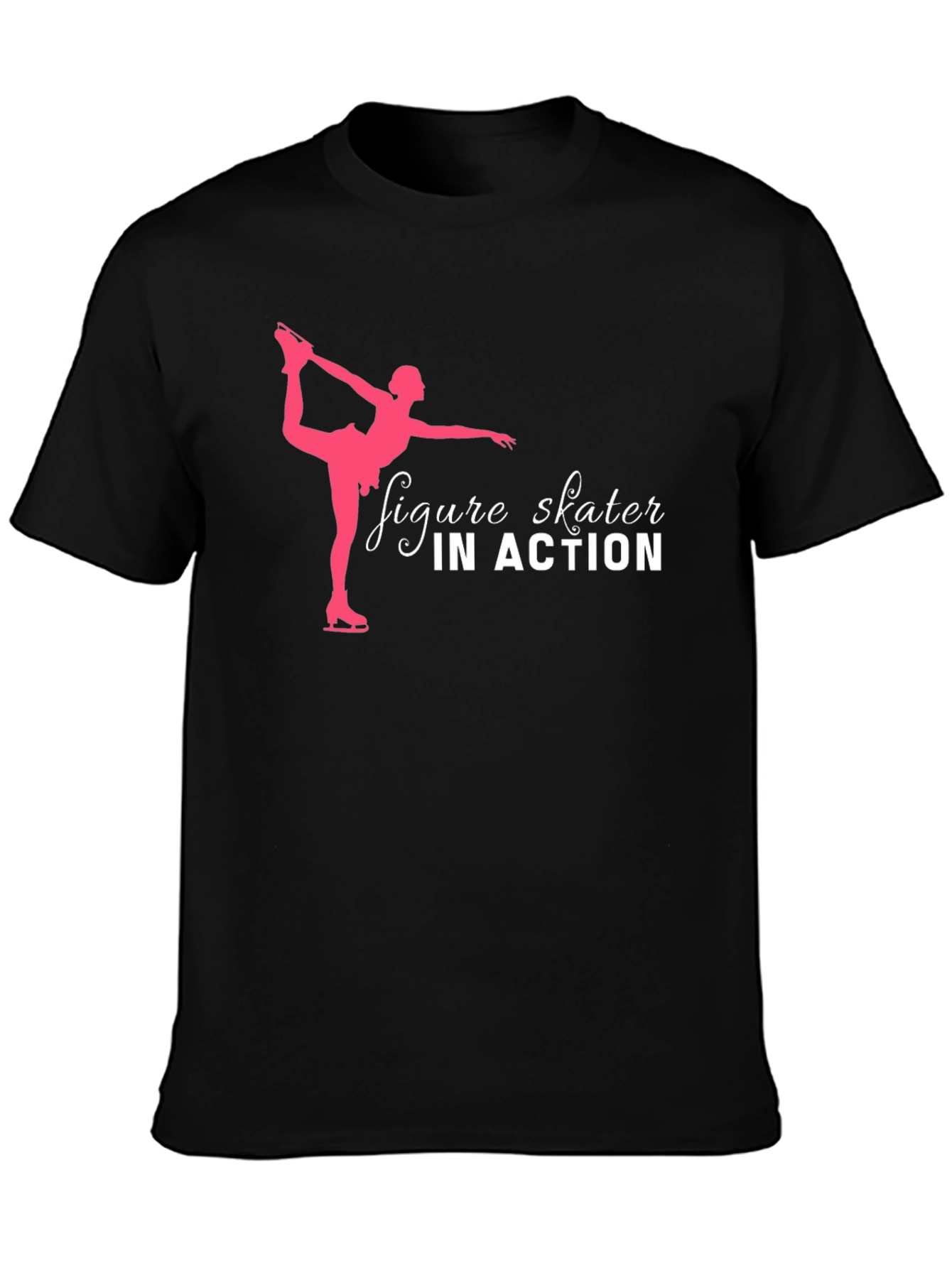 Figure Skater in Action Graphic T-Shirt