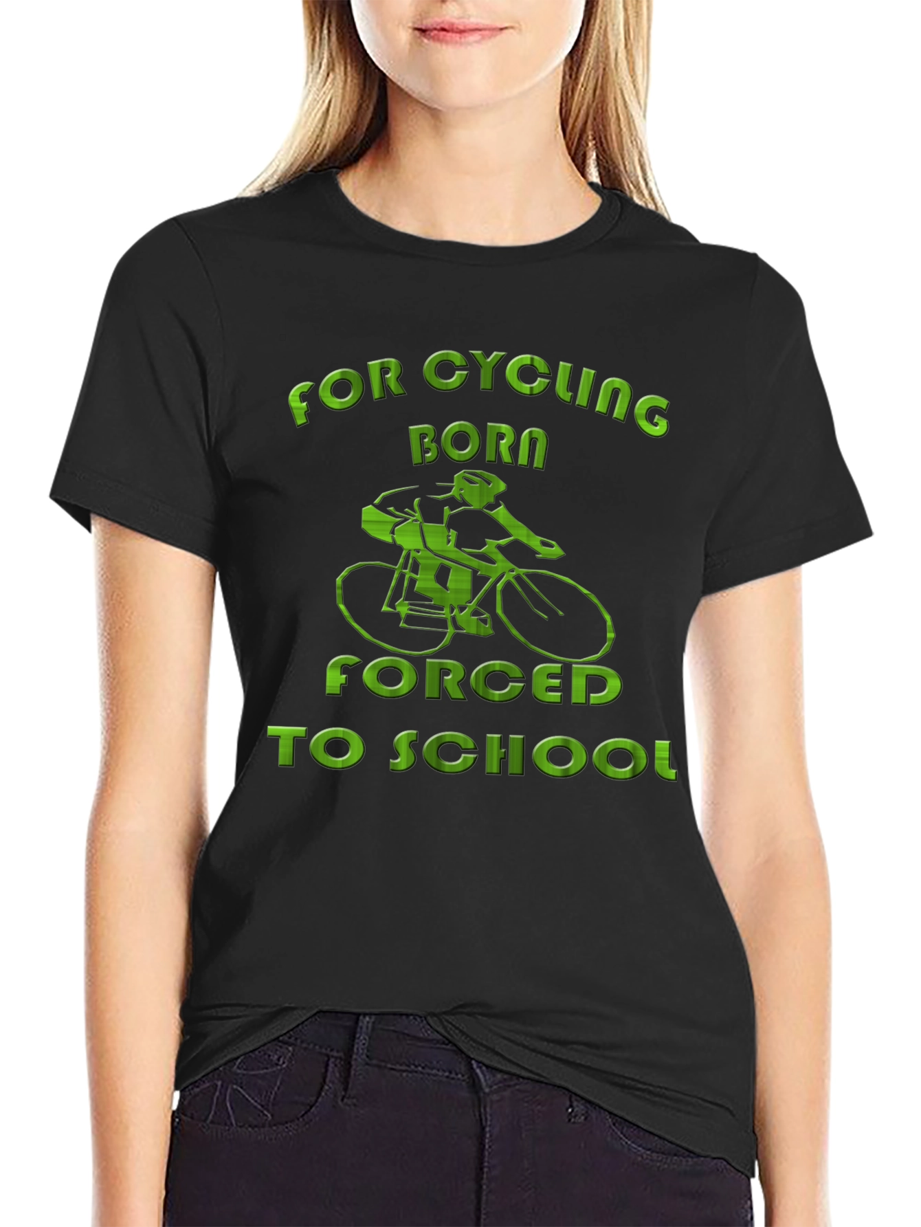 Cycling Born T-Shirt Mens Casual Tee
