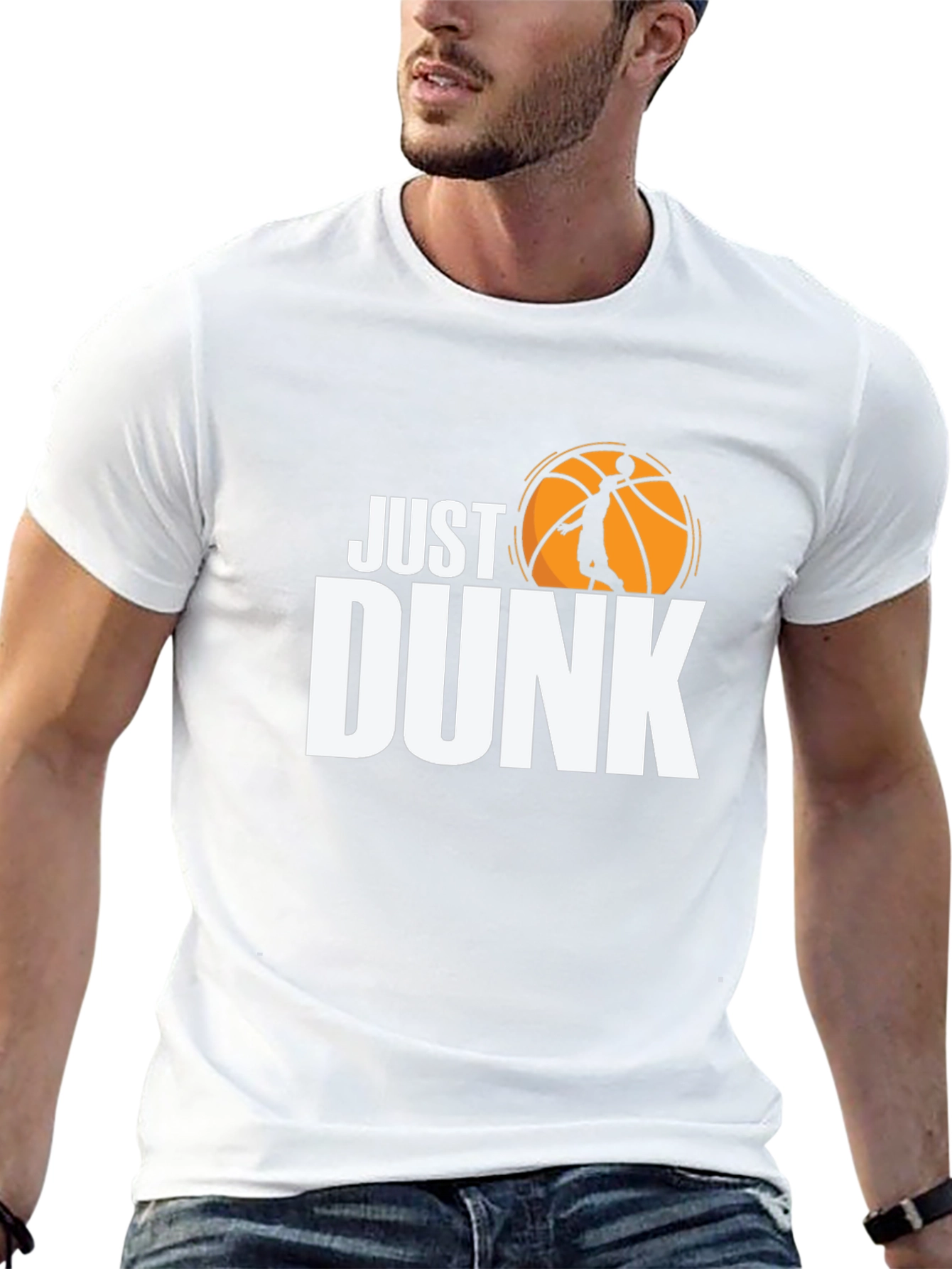 Just Dunk Basketball Graphic Tee