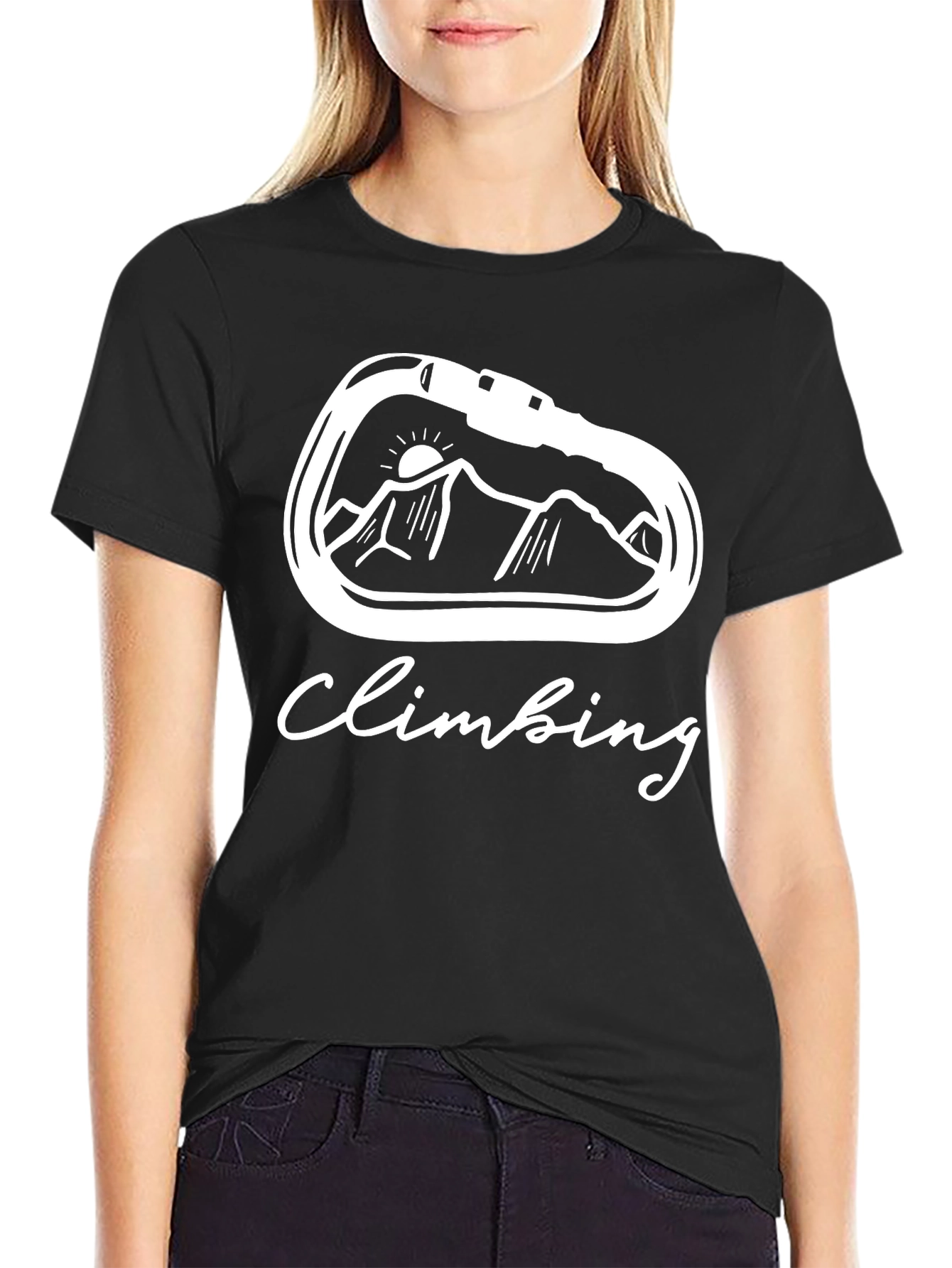 Climbing Carabiner Mountain T-Shirt