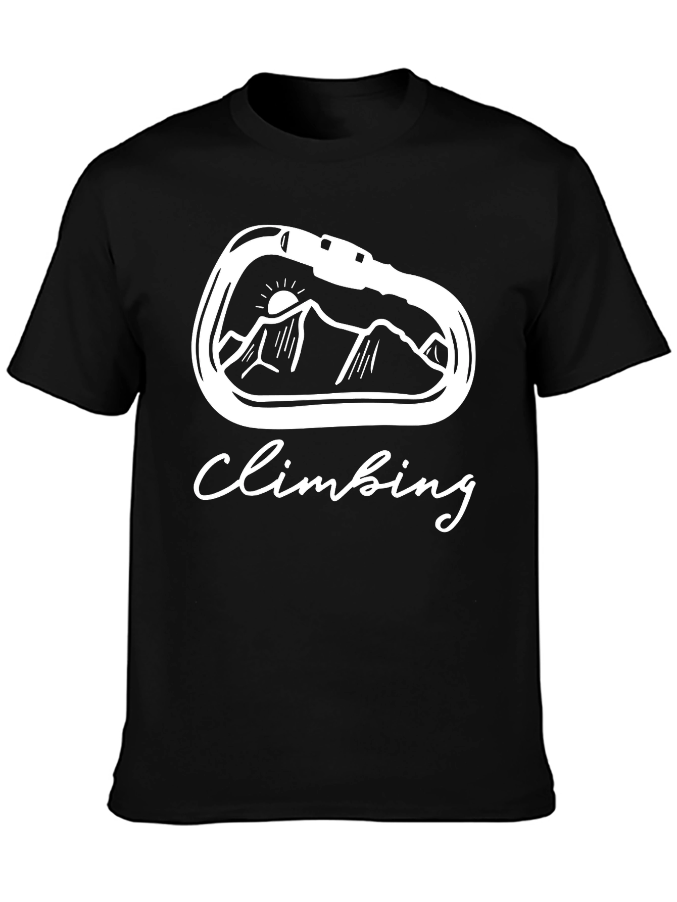 Climbing Carabiner Mountain T-Shirt