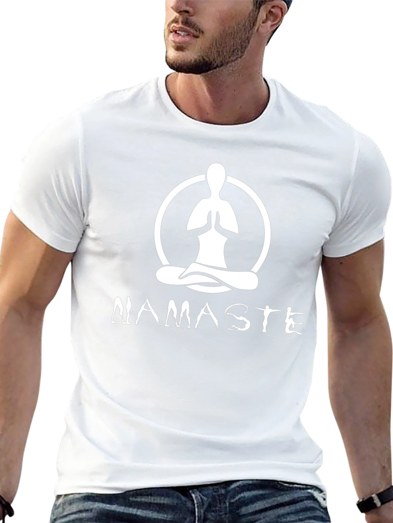 Namaste Yoga T-Shirt - Meditative Design