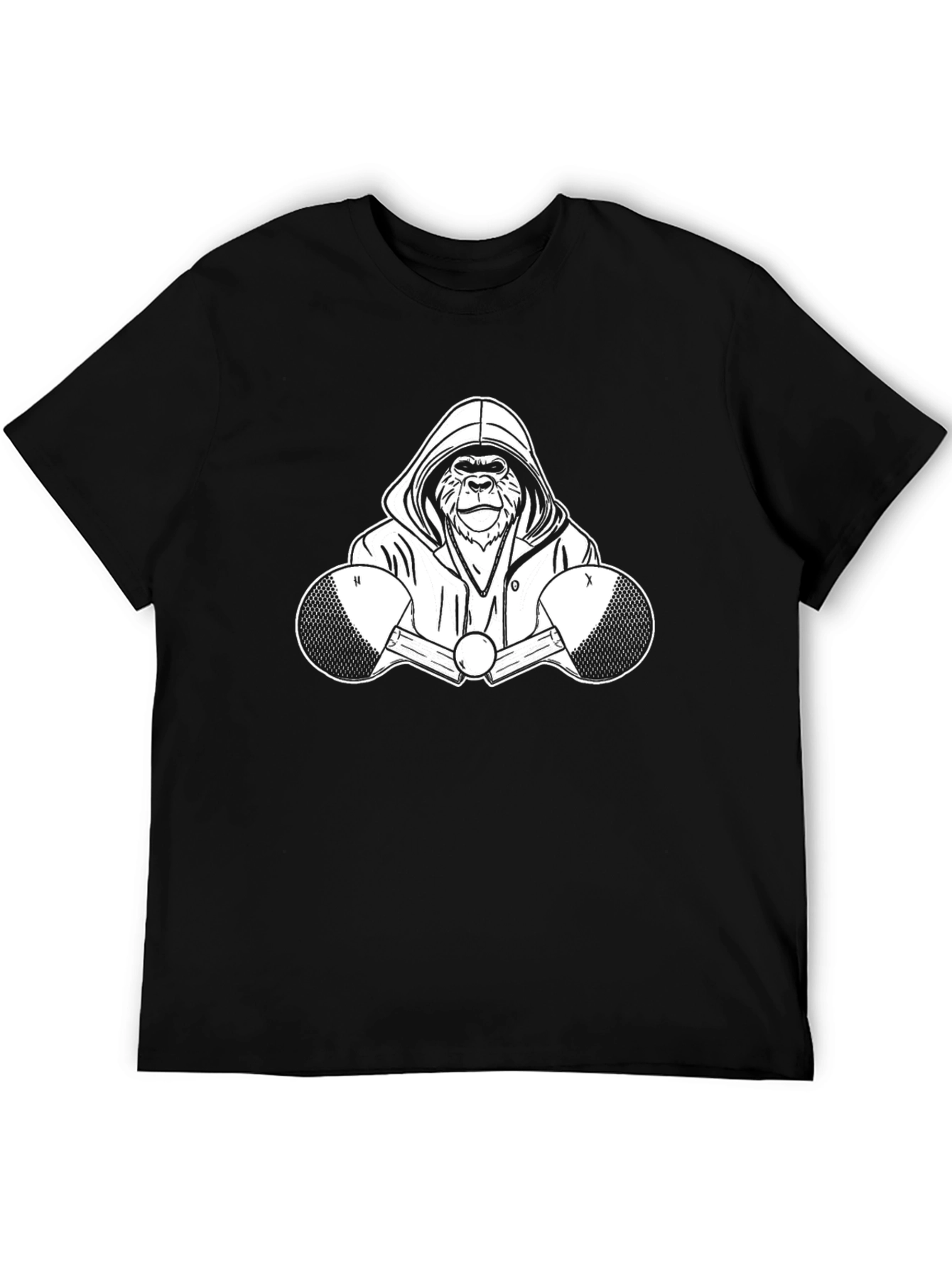 Cool Gorilla Boxer Graphic Tee - Black