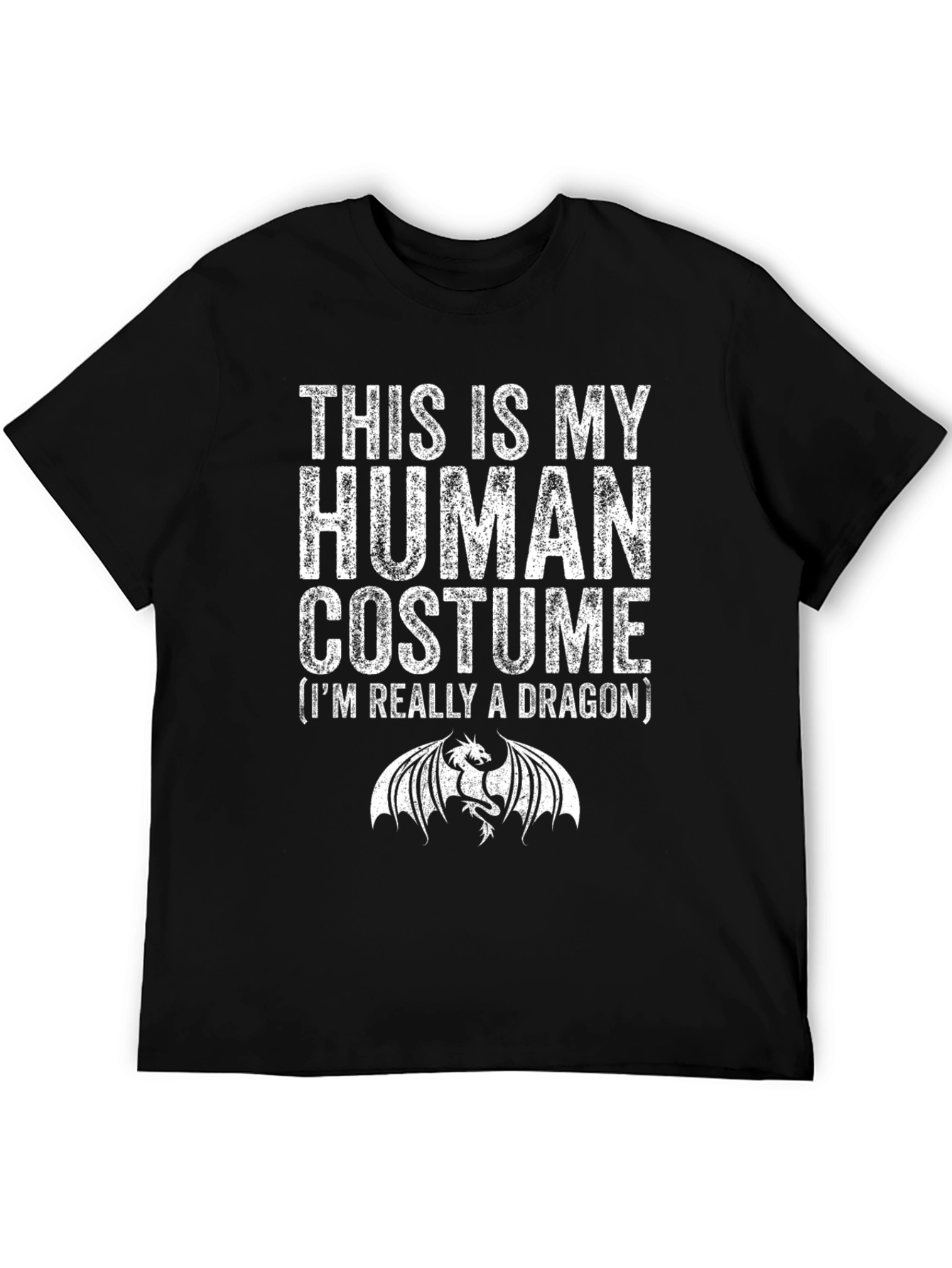 Funny This is My Human Costume Dragon T-Shirt