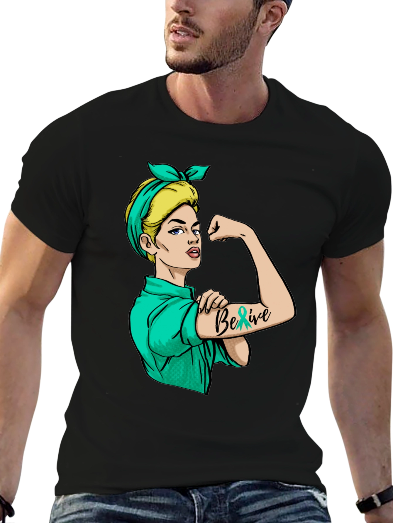 Rosie the Riveter Believe Graphic T-Shirt