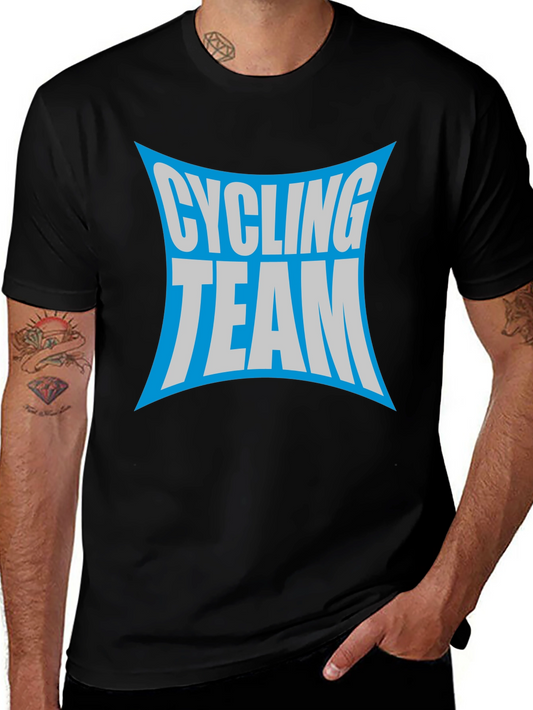Cycling Team Graphic T-Shirt - Black