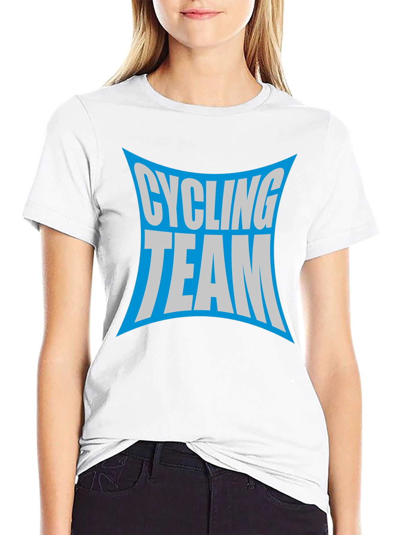 Cycling Team Graphic T-Shirt - Black