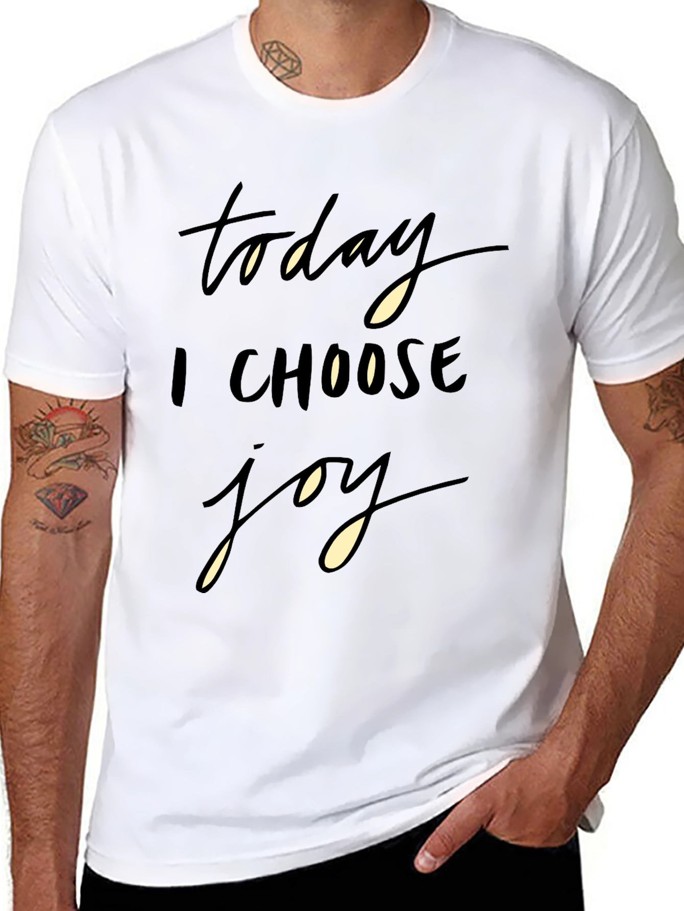 Today I Choose Joy Black Graphic Tee