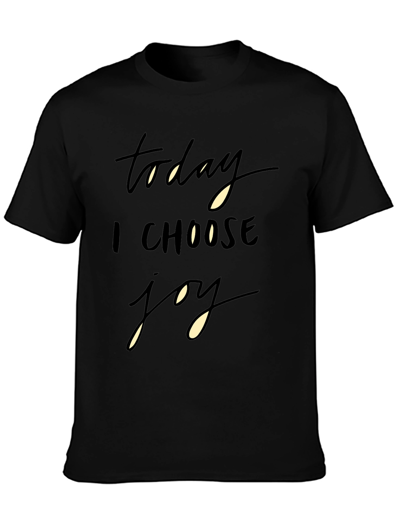 Today I Choose Joy Black Graphic Tee