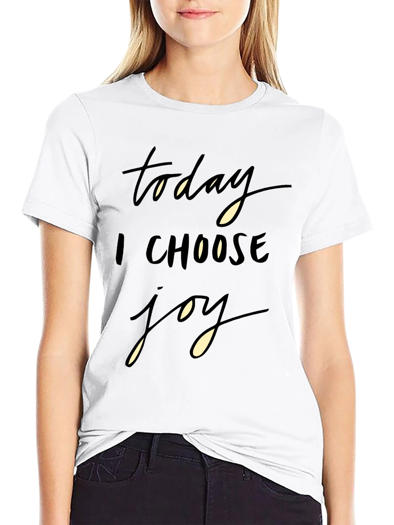 Today I Choose Joy Black Graphic Tee