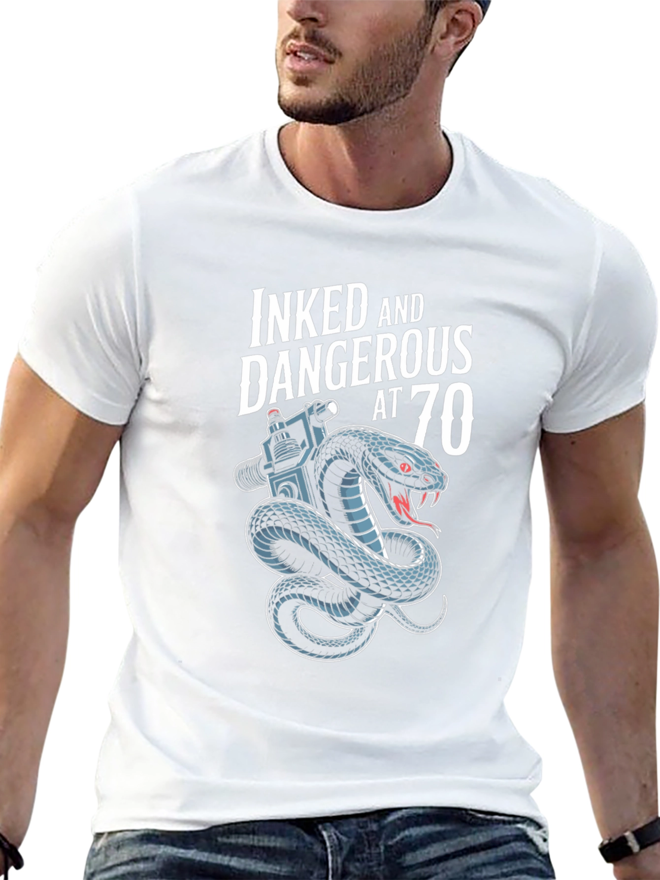 Inked and Dangerous at 70 T-Shirt