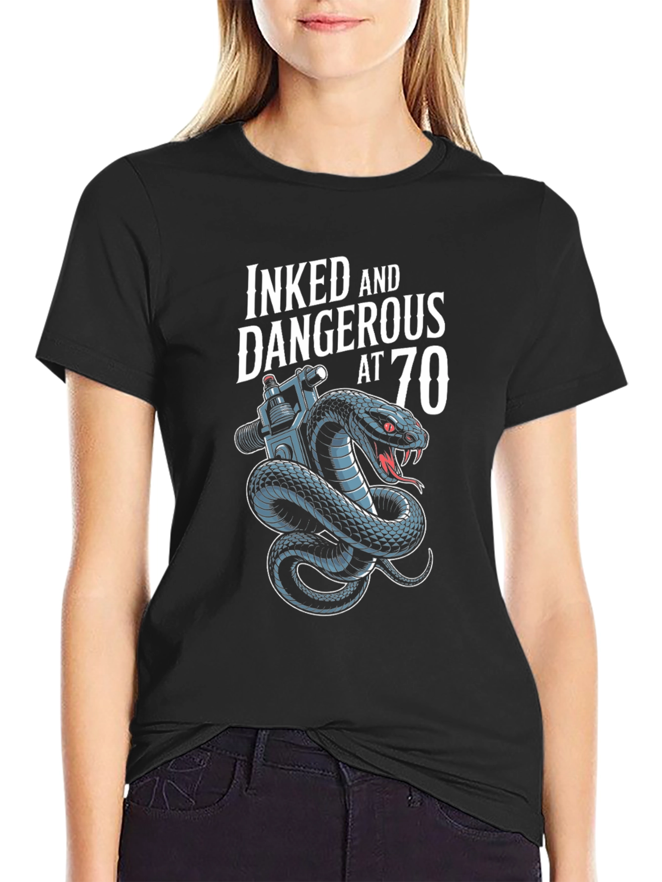 Inked and Dangerous at 70 T-Shirt