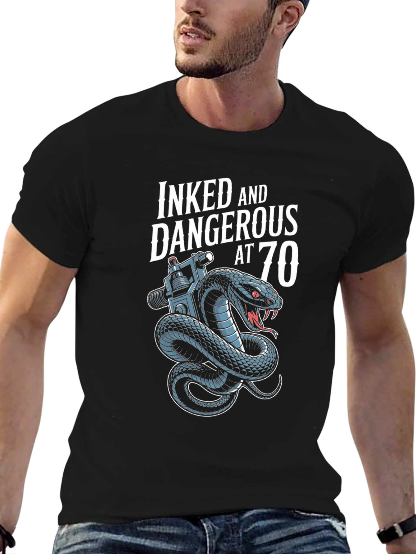 Inked and Dangerous at 70 T-Shirt