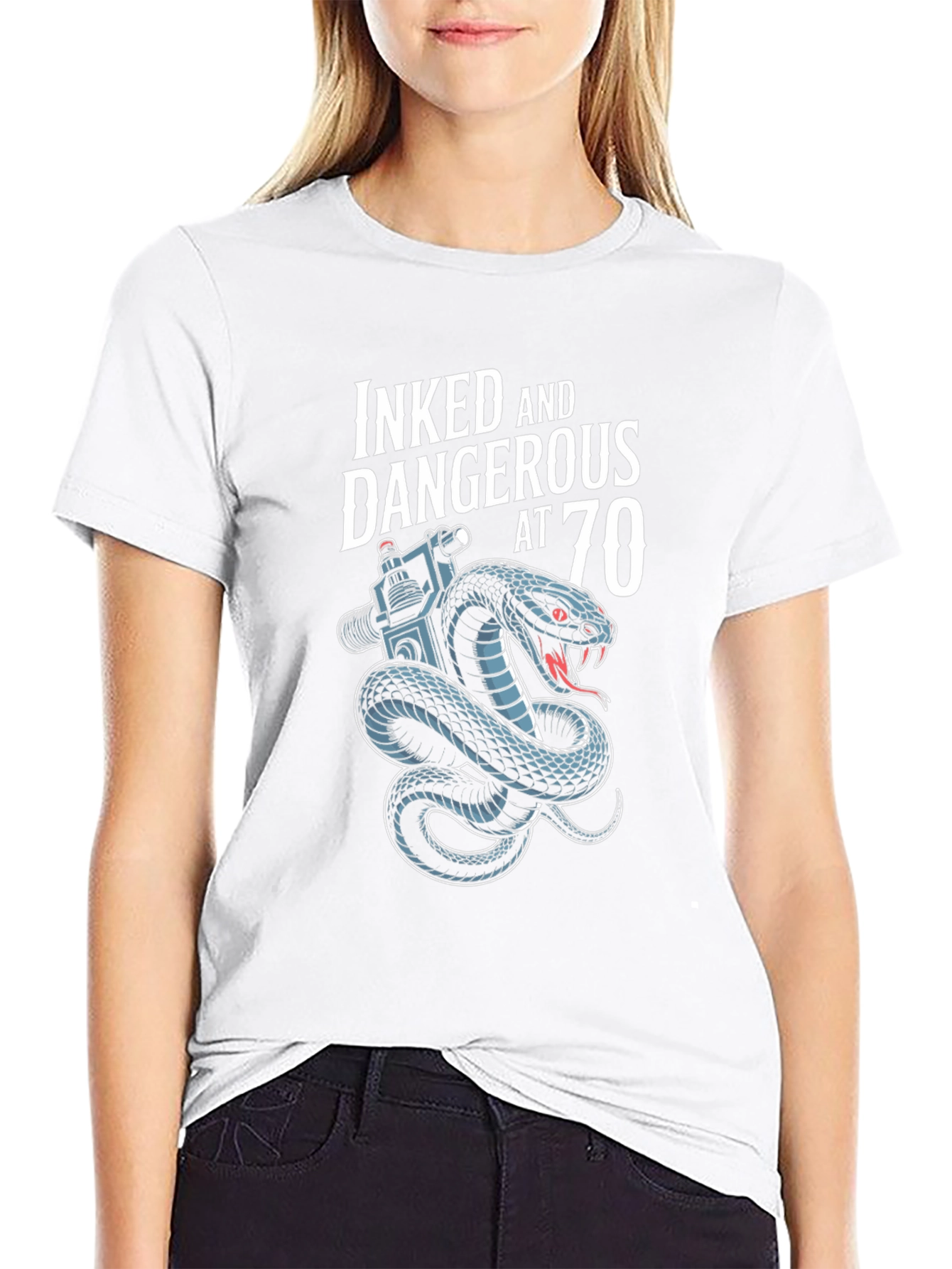 Inked and Dangerous at 70 T-Shirt
