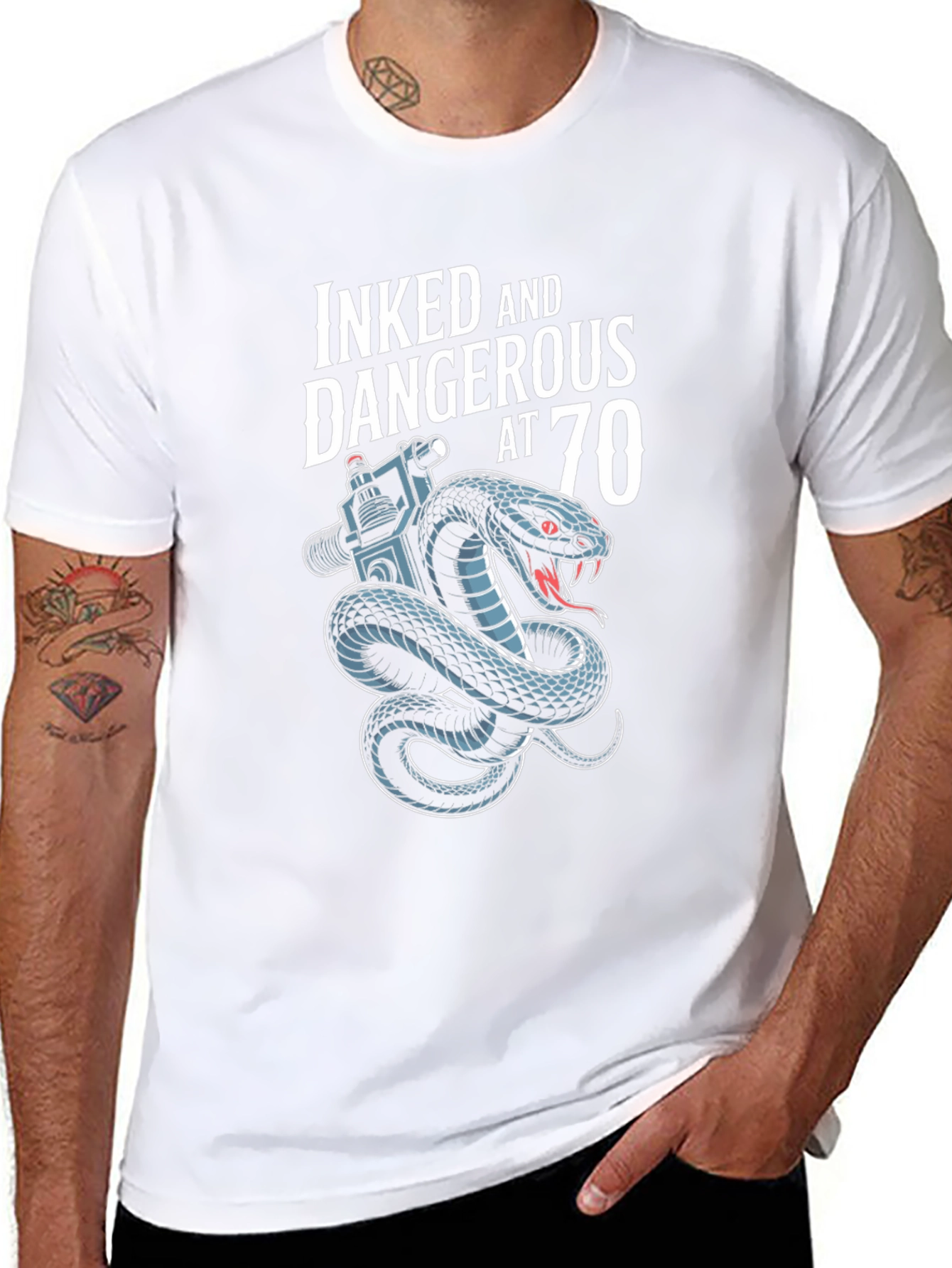 Inked and Dangerous at 70 T-Shirt