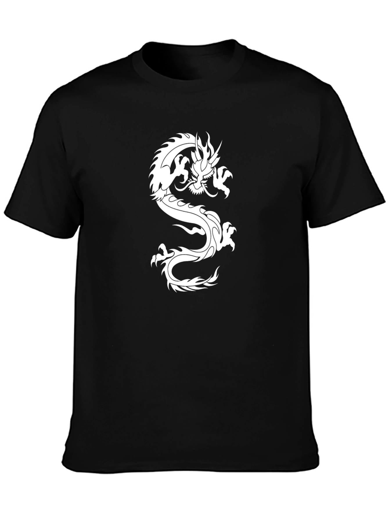 Black Dragon Graphic Tee - Stylish Mens Casual Shirt