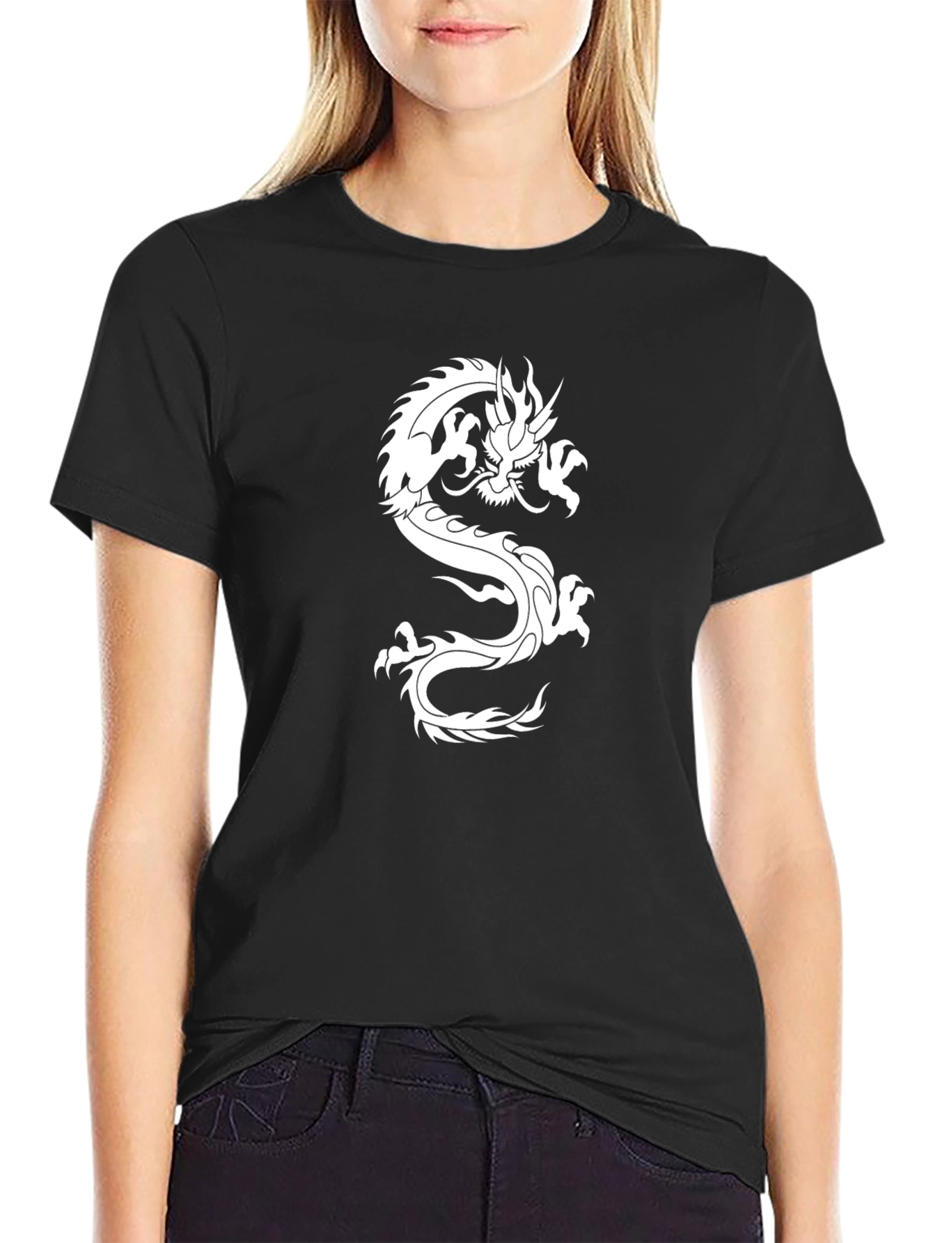 Black Dragon Graphic Tee - Stylish Mens Casual Shirt