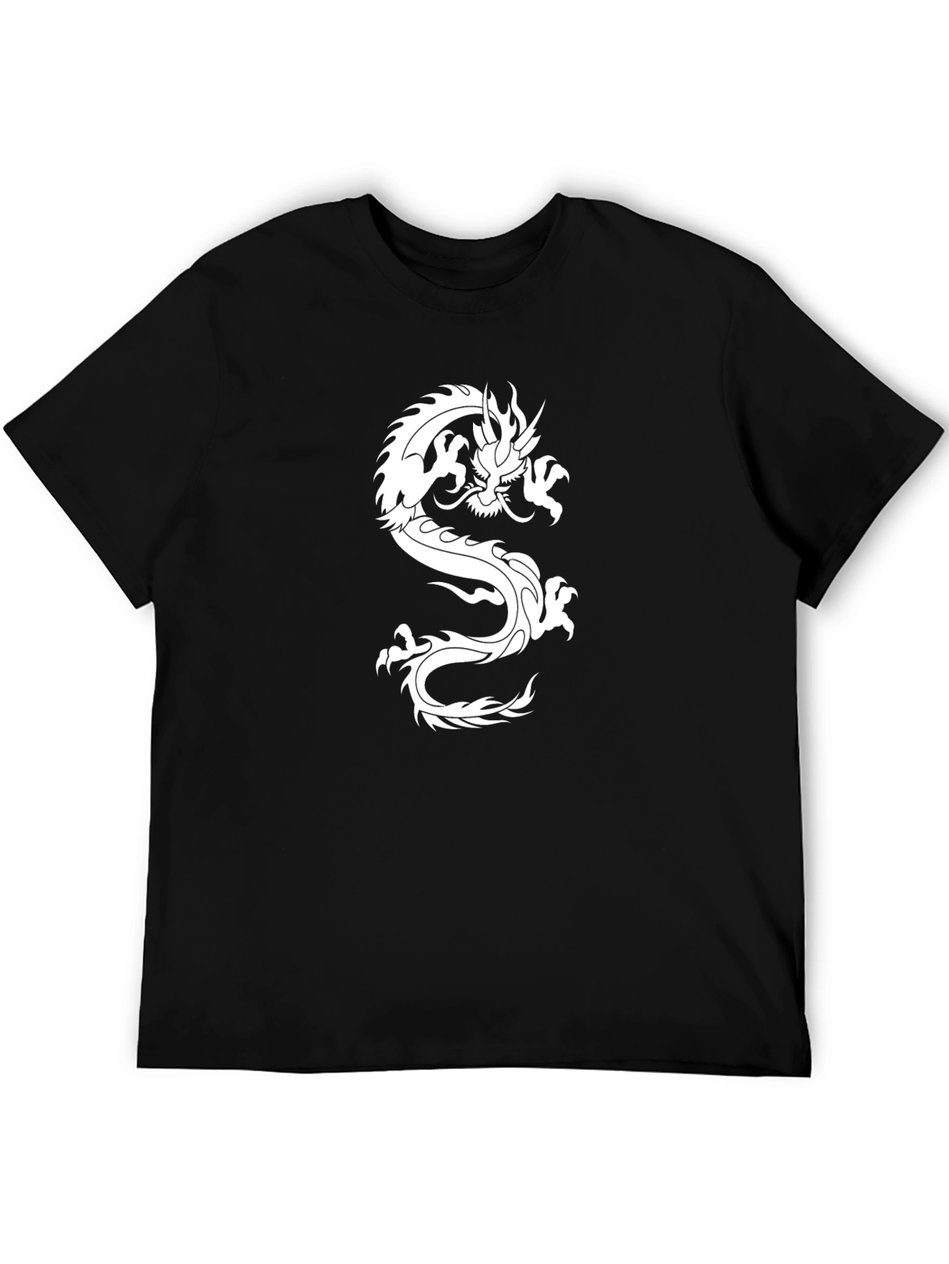Black Dragon Graphic Tee - Stylish Mens Casual Shirt