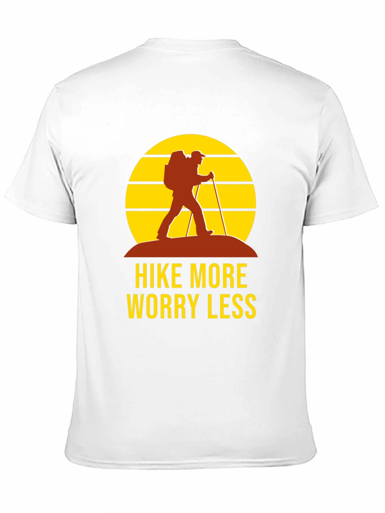 Hike More Worry Less Black Graphic Tee