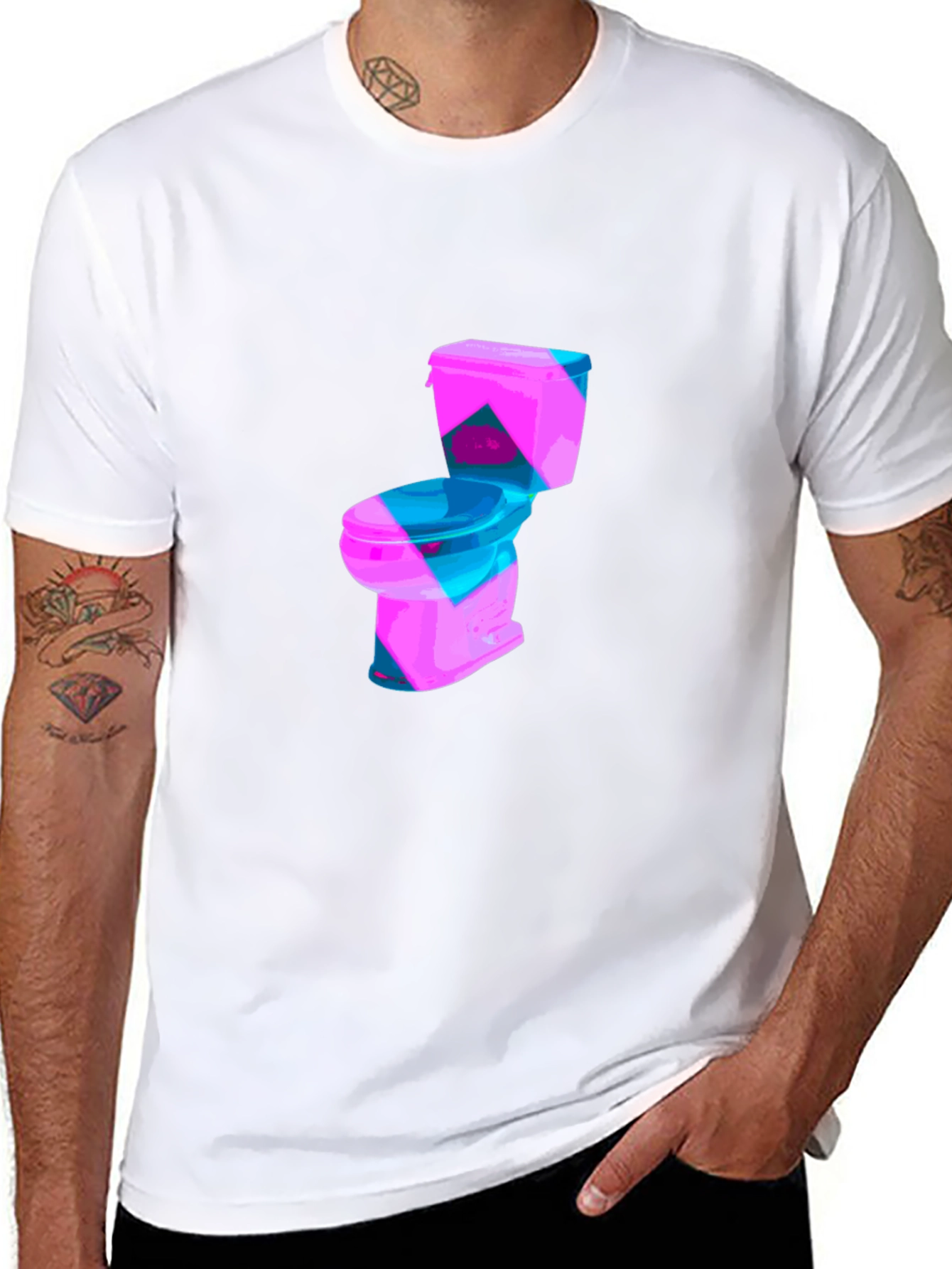 Toilet Graphic Tee - Funky Mens T-Shirt