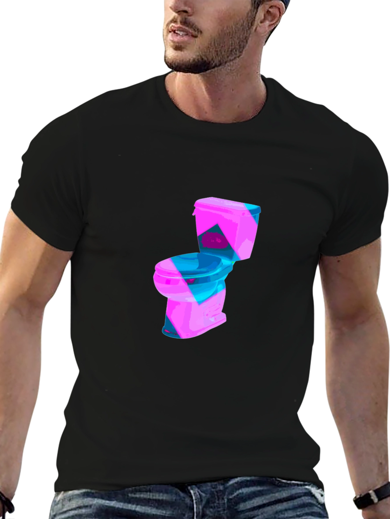 Toilet Graphic Tee - Funky Mens T-Shirt
