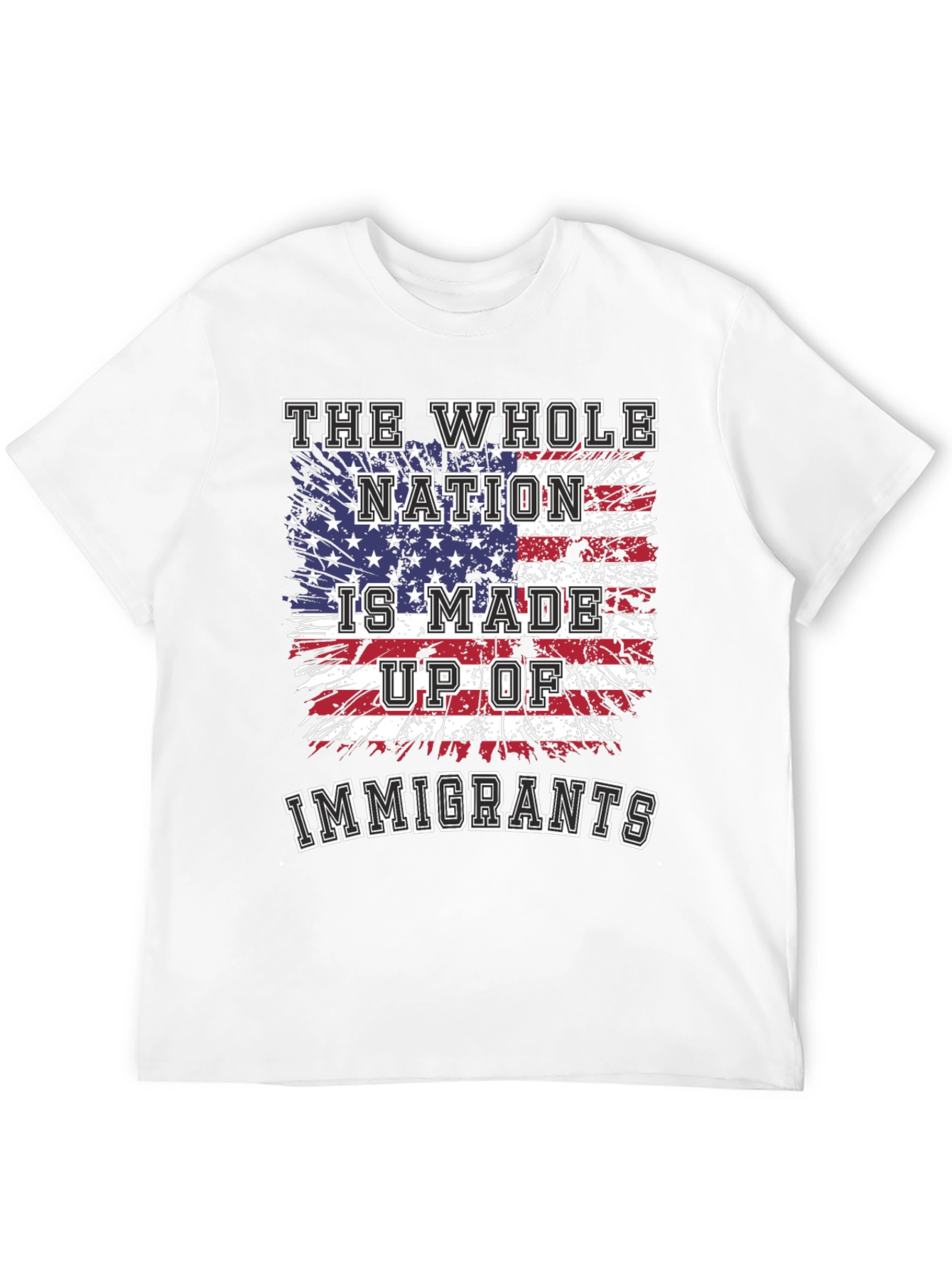 Immigrants USA Flag Graphic T-Shirt