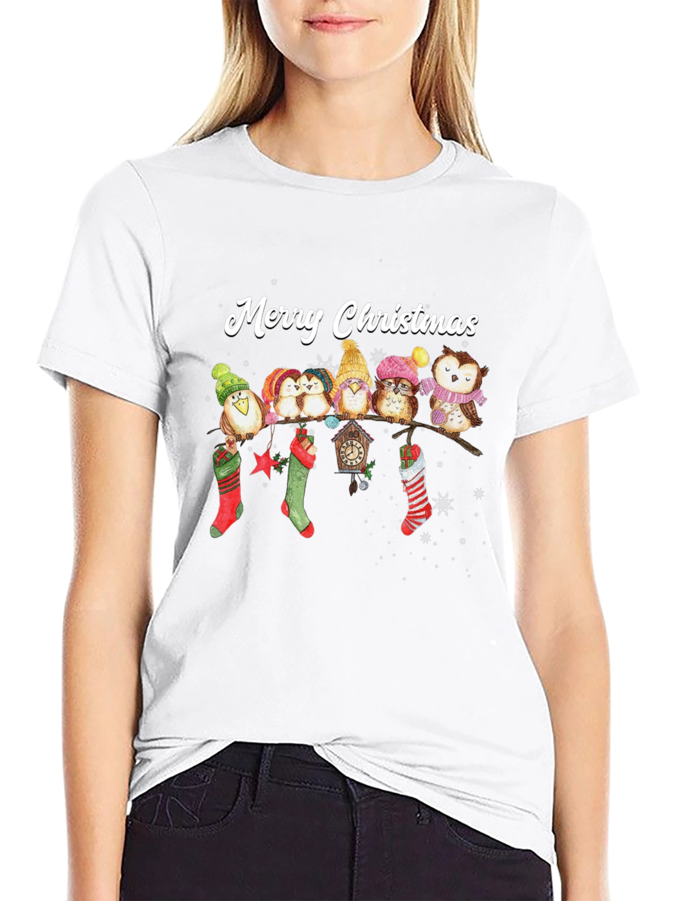Merry Christmas Owl T-Shirt