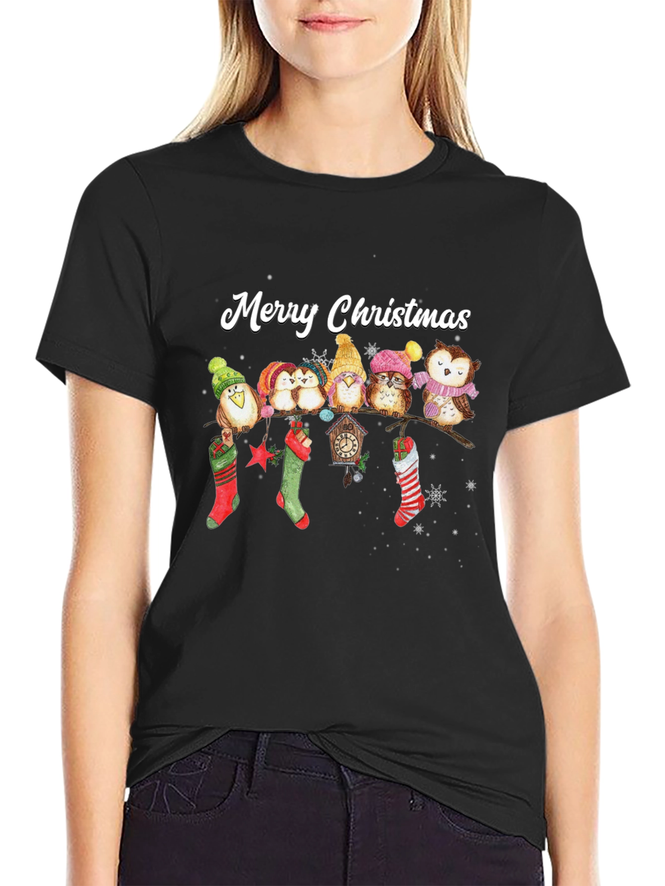 Merry Christmas Owl T-Shirt