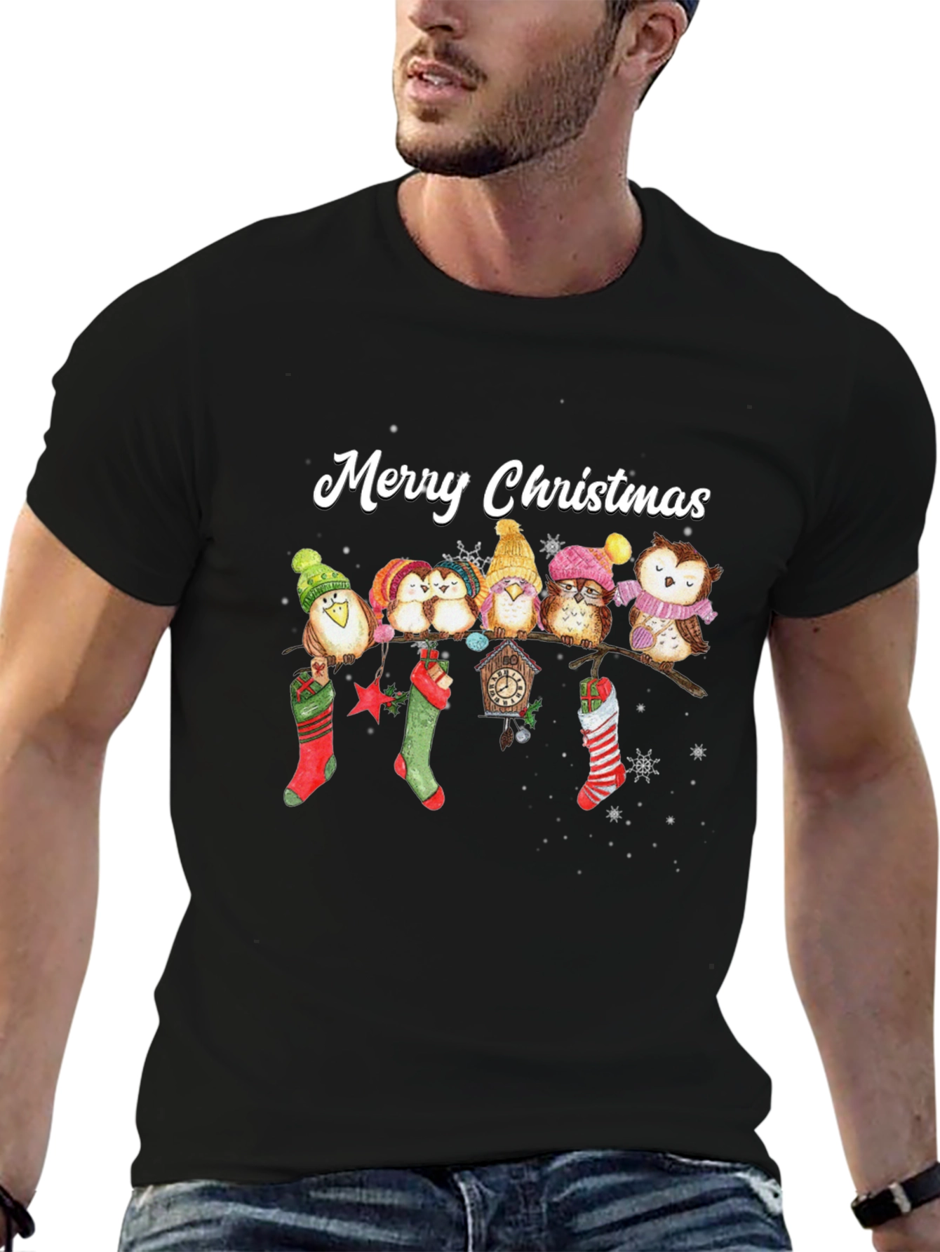 Merry Christmas Owl T-Shirt