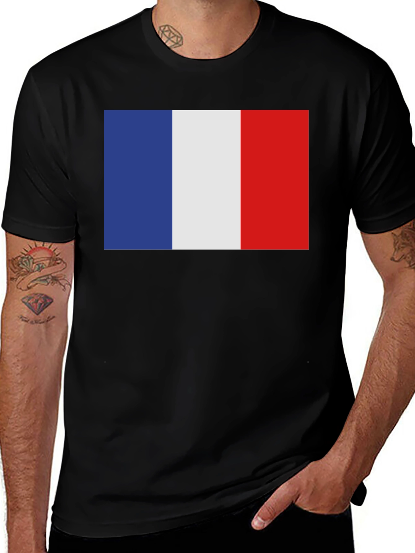 French Flag T-Shirt - Show Your Pride!