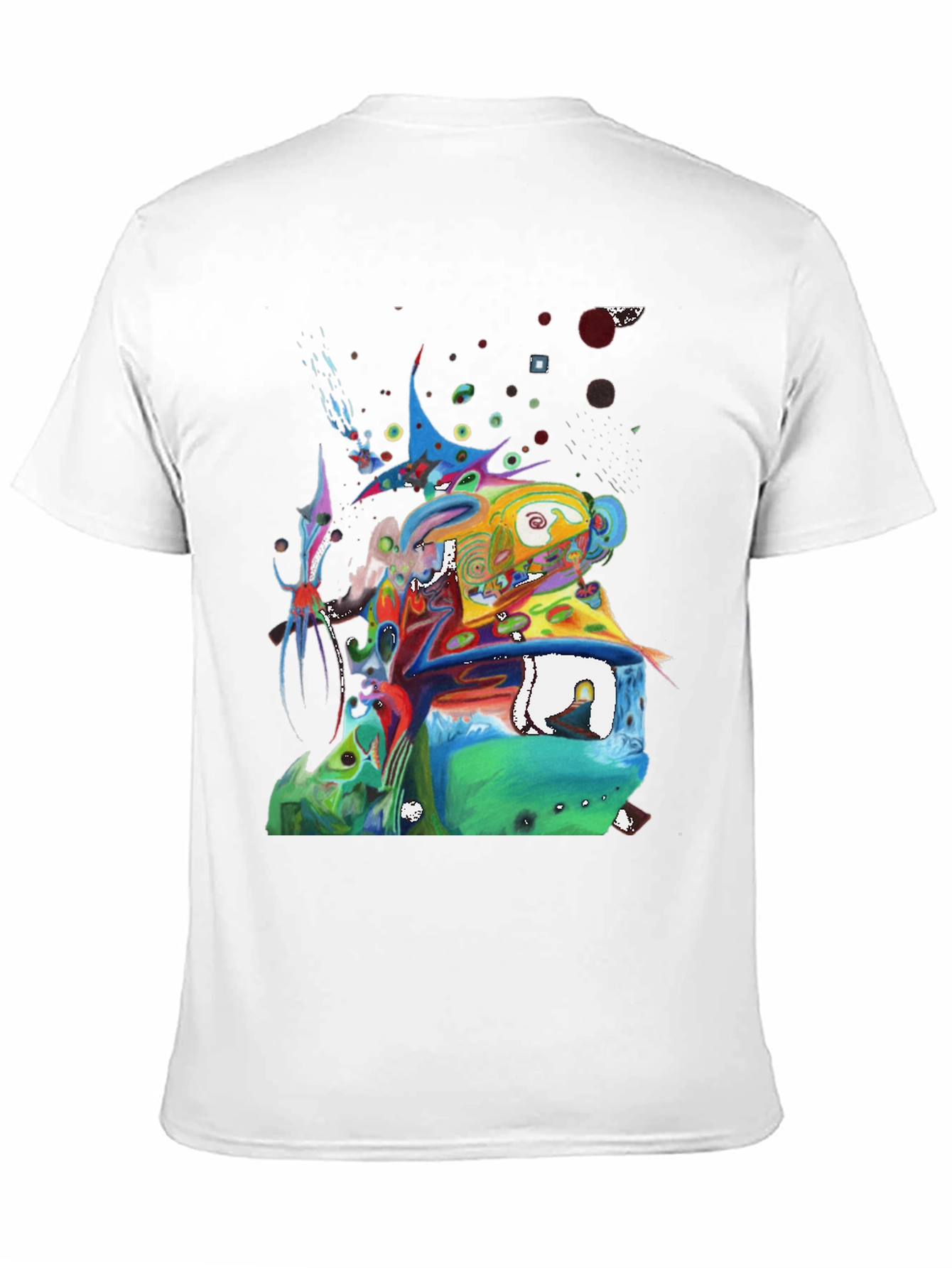 Abstract Art Graphic Tee - Mens Black T-Shirt