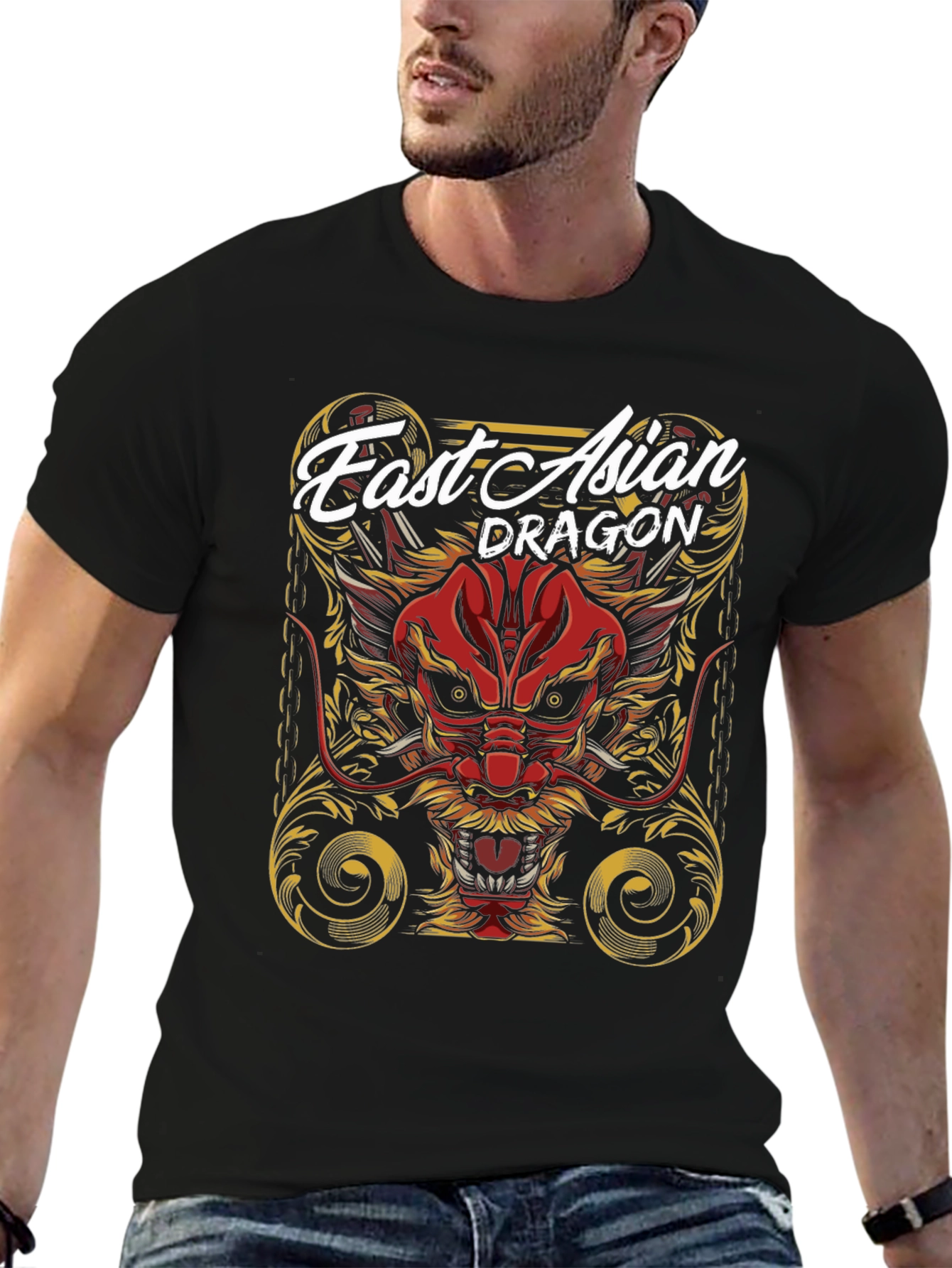 Fast Asian Dragon Graphic Tee