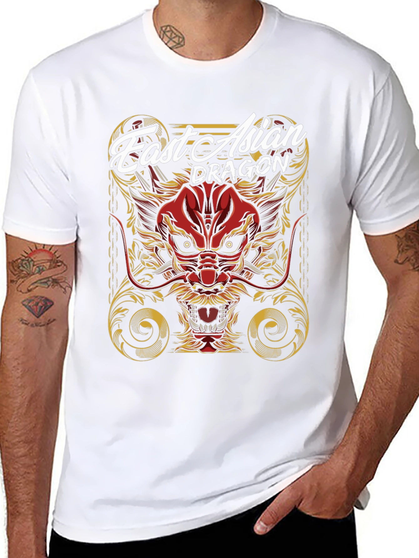 Fast Asian Dragon Graphic Tee
