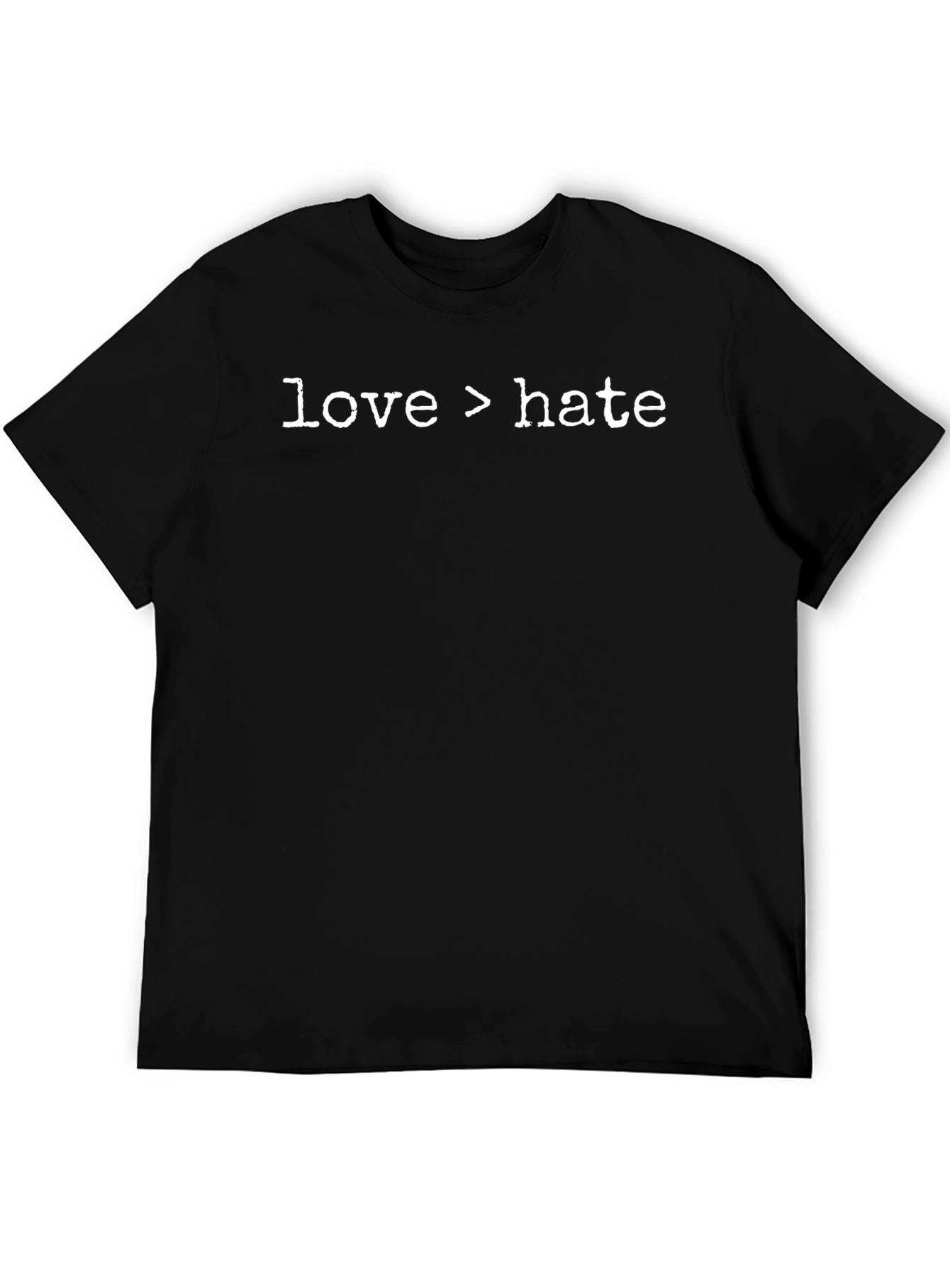 Love > Hate Graphic Tee - Black T-Shirt