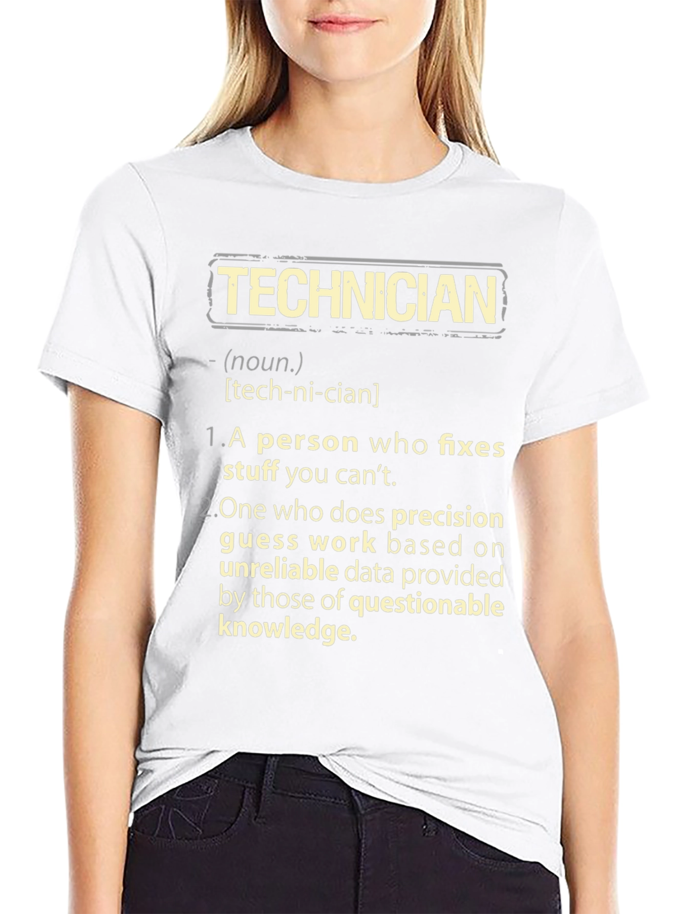 Technician Definition Graphic Tee - Funny Job Gift