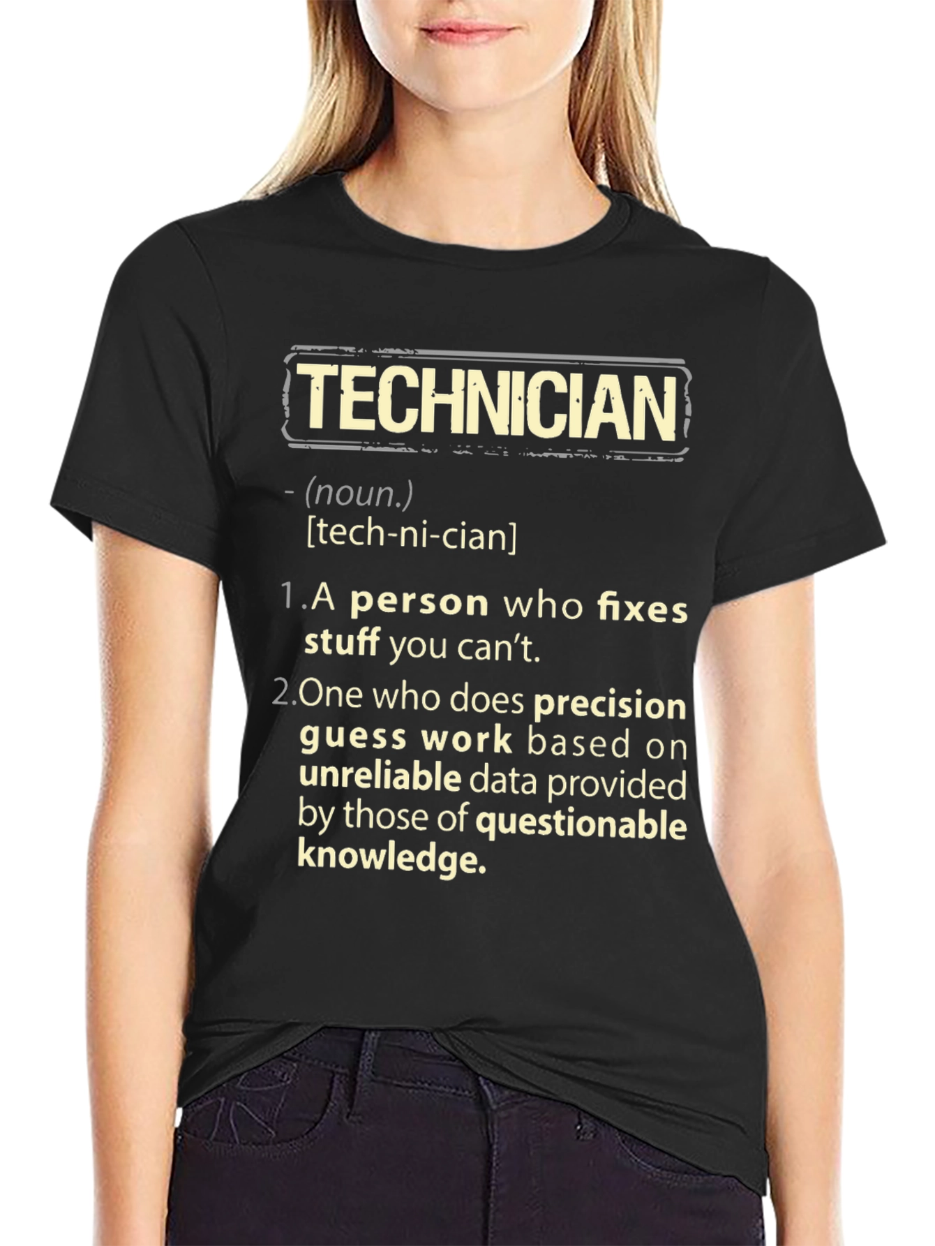 Technician Definition Graphic Tee - Funny Job Gift