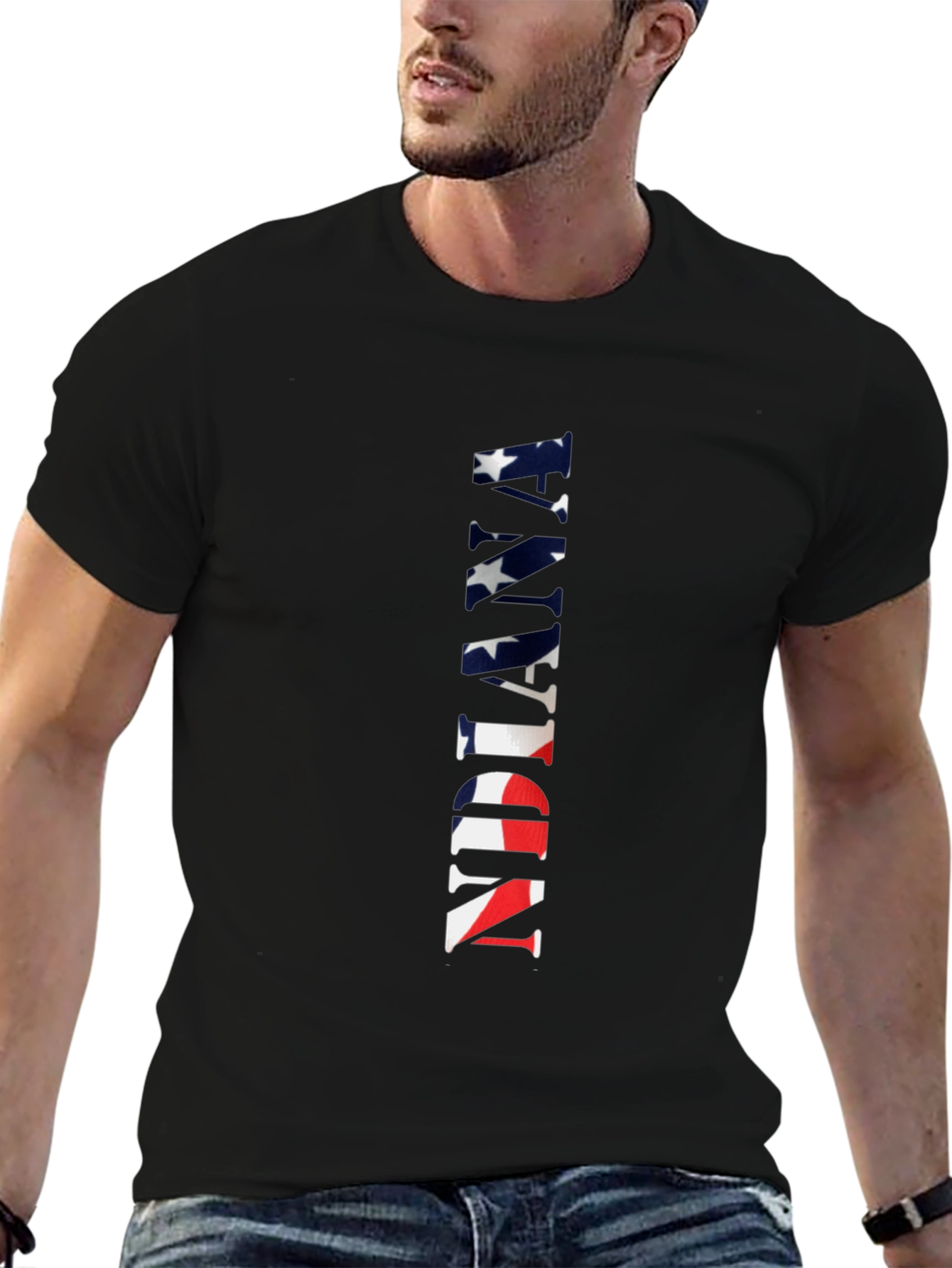 Indiana Flag T-Shirt Patriotic Pride
