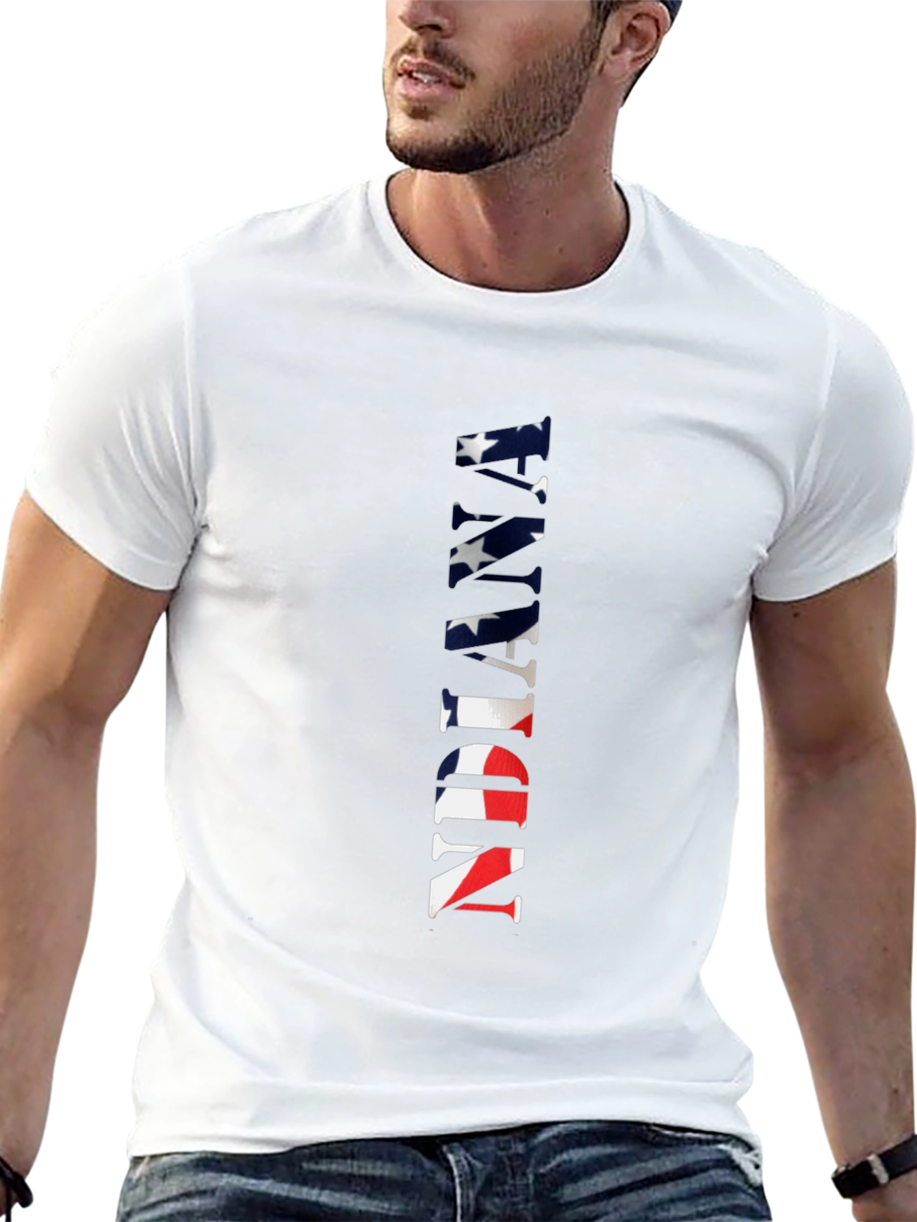 Indiana Flag T-Shirt Patriotic Pride