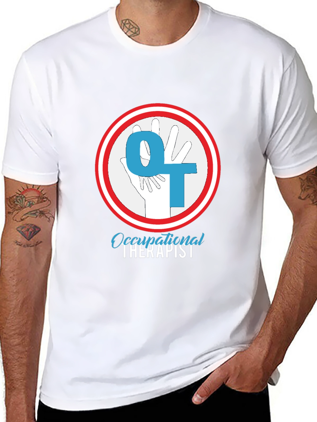 Occupational Therapist T-Shirt - OT Hand Design