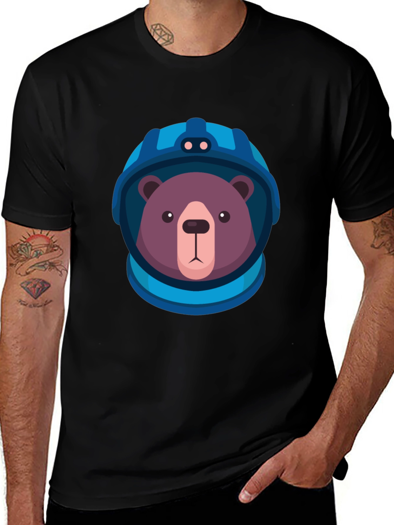 Bear Astronaut Graphic Tee