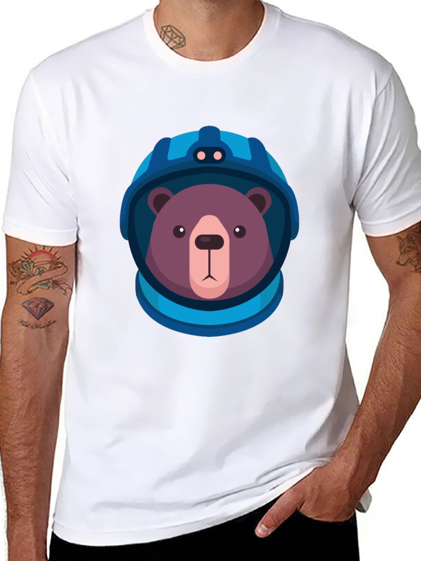 Bear Astronaut Graphic Tee