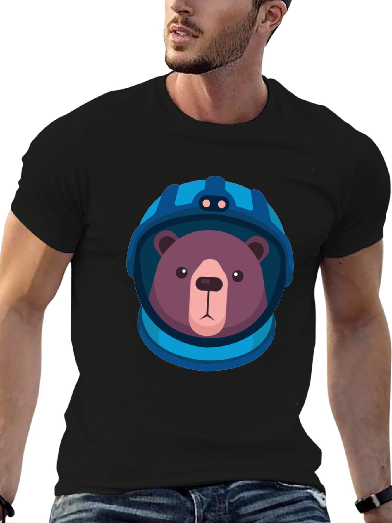 Bear Astronaut Graphic Tee