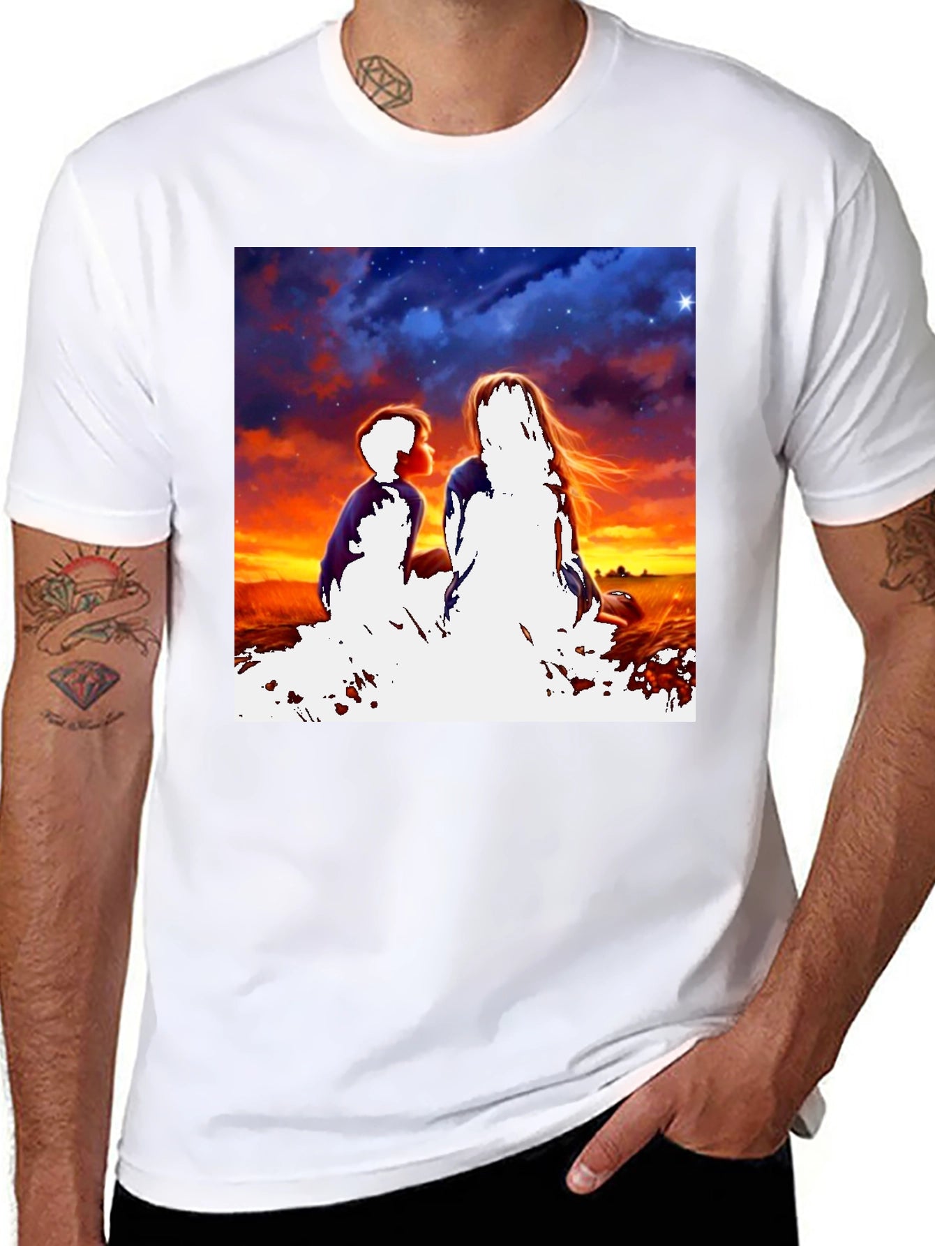 Sunset Silhouette Graphic Tee