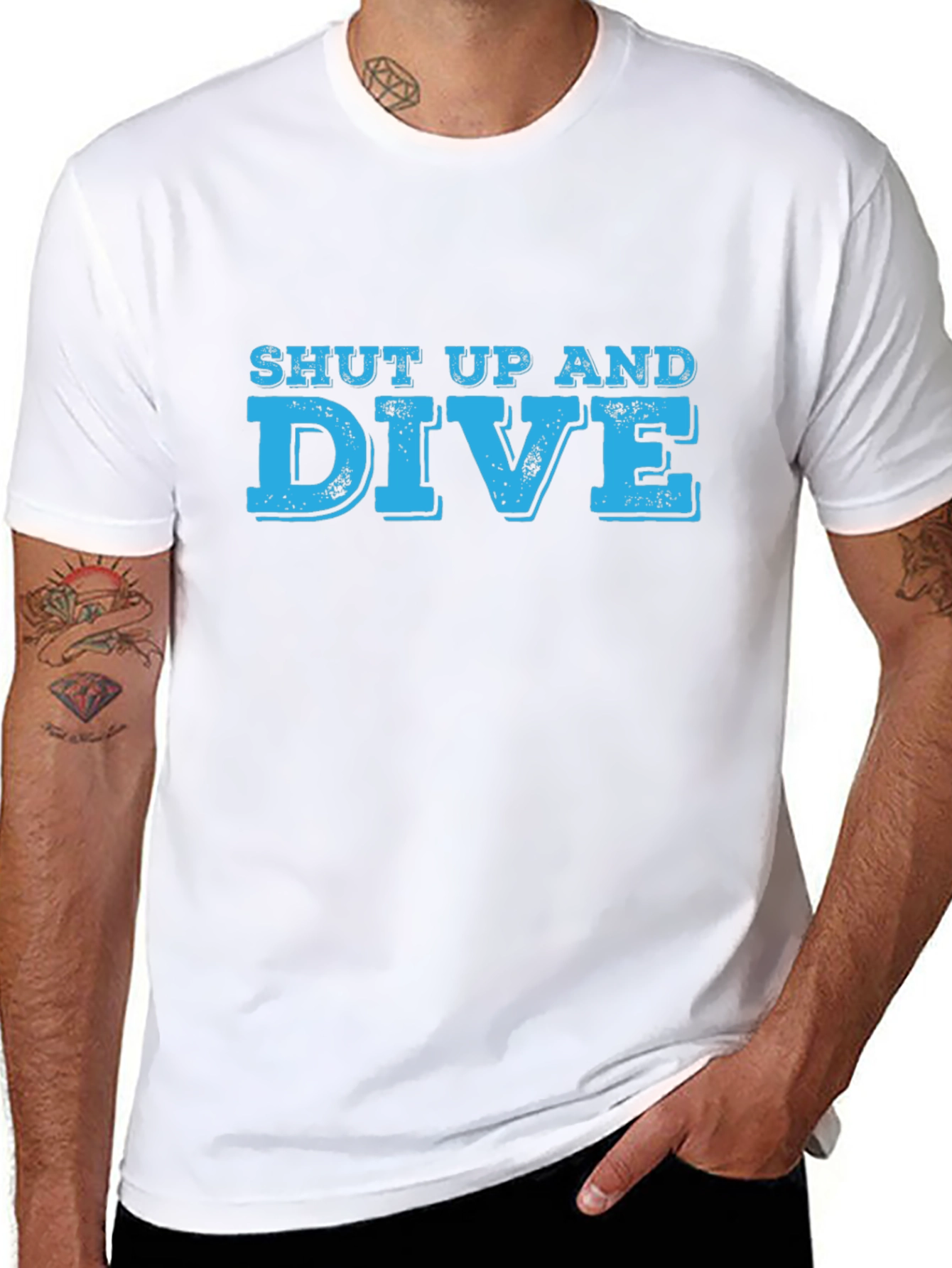 Shut Up And Dive Graphic T-Shirt