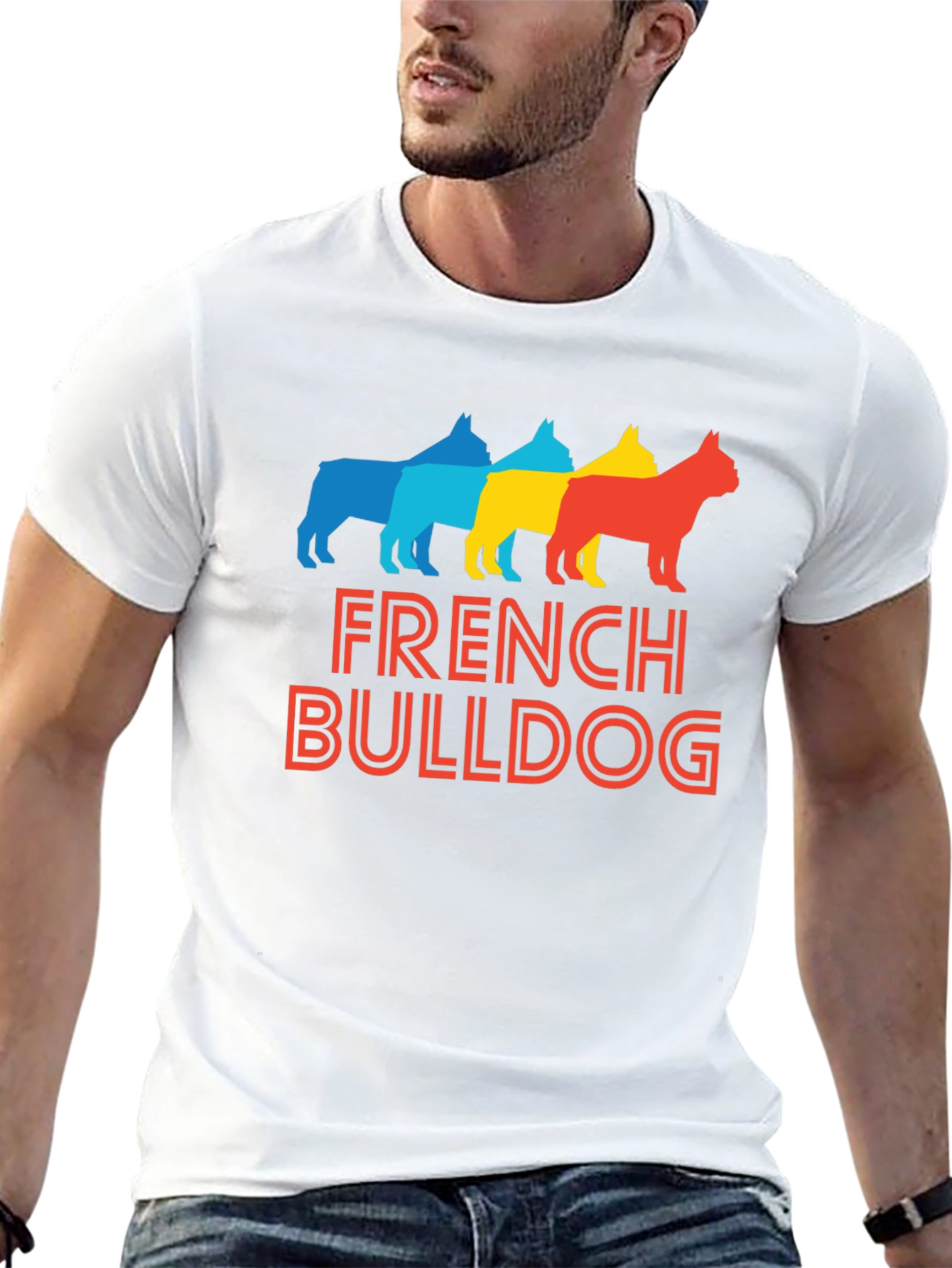 French Bulldog Retro Graphic Tee