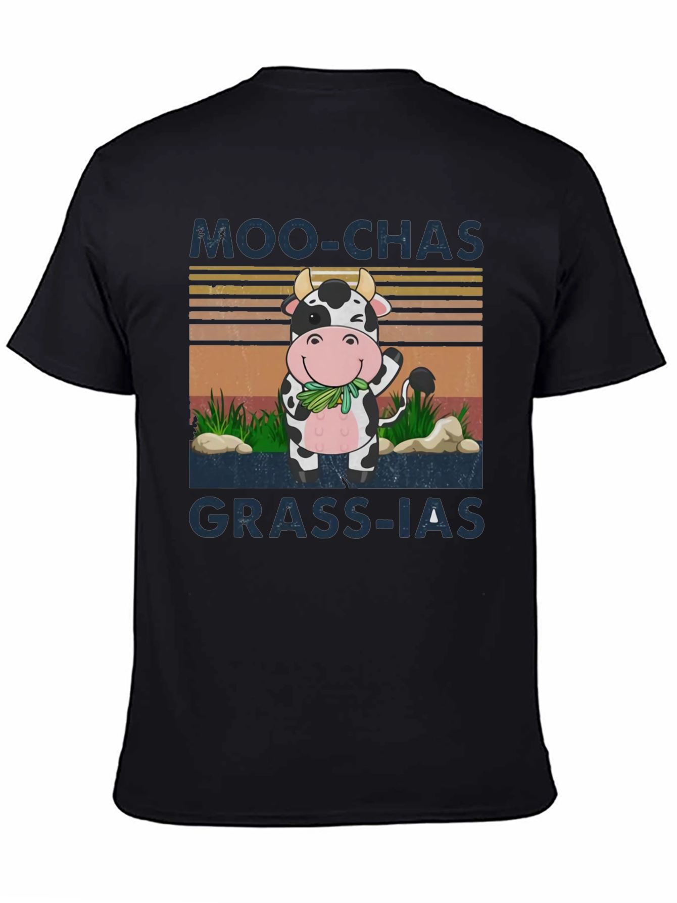 Moo-chas Grass-ias Funny Cow Graphic Tee