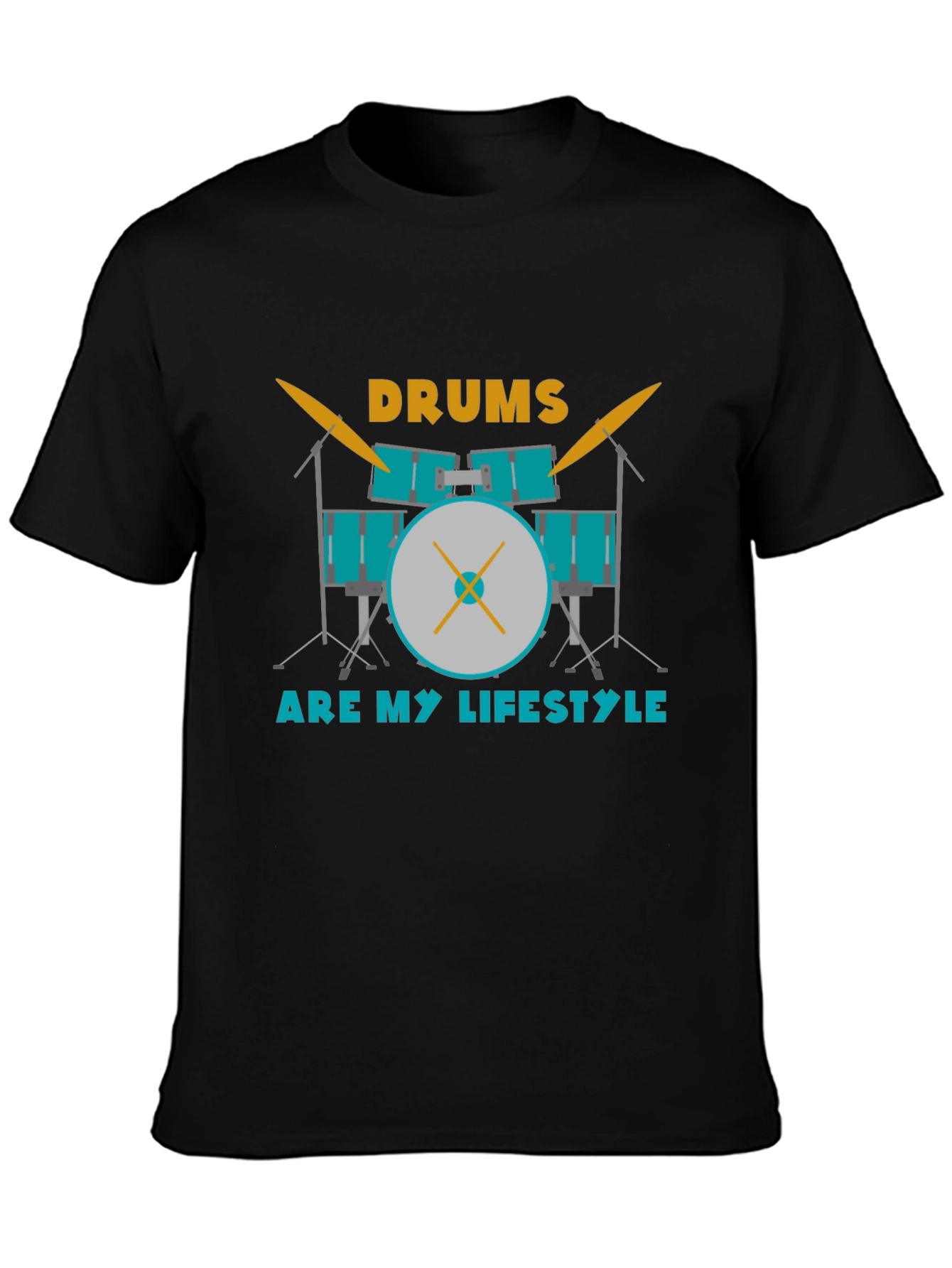 Drums Are My Lifestyle Graphic Tee - Musician T-Shirt