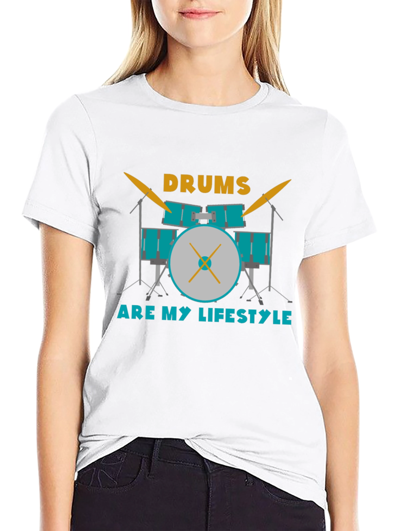Drums Are My Lifestyle Graphic Tee - Musician T-Shirt